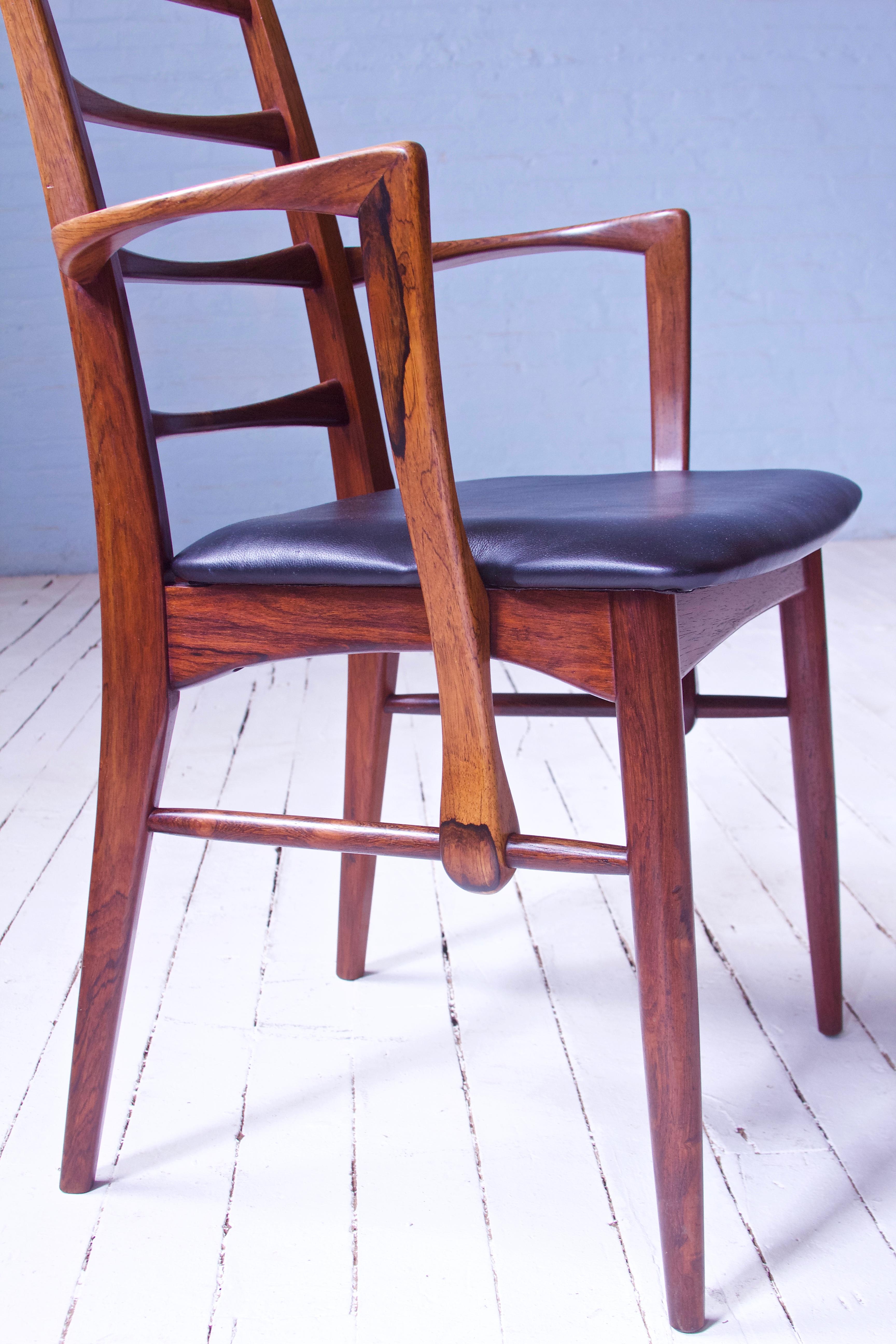 Polished Vintage Pair of 'Lis' Chairs by Niels Koefoed for Koefoeds Møbelfabrik, 1968