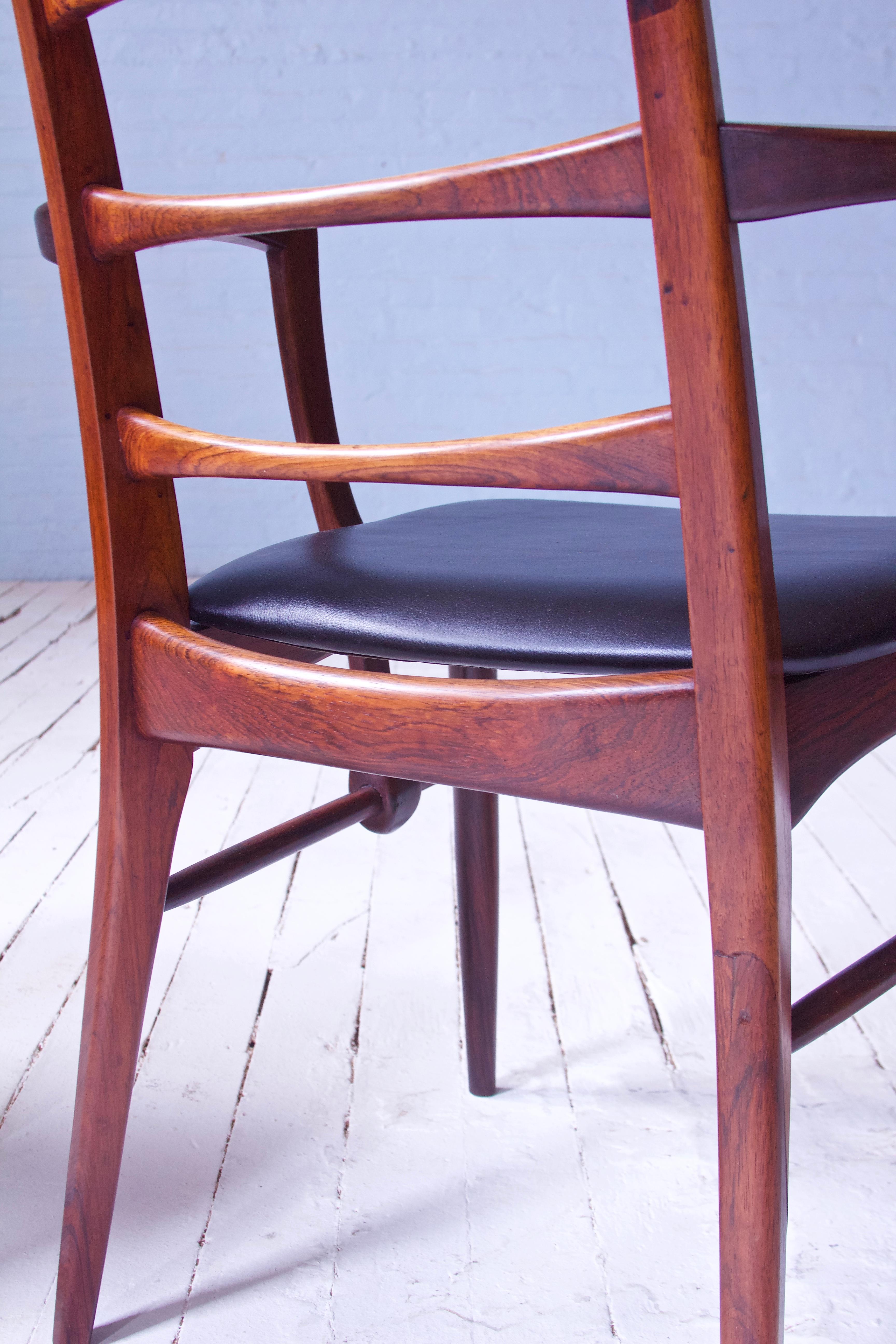 Vintage Pair of 'Lis' Chairs by Niels Koefoed for Koefoeds Møbelfabrik, 1968 In Excellent Condition In Brooklyn, NY