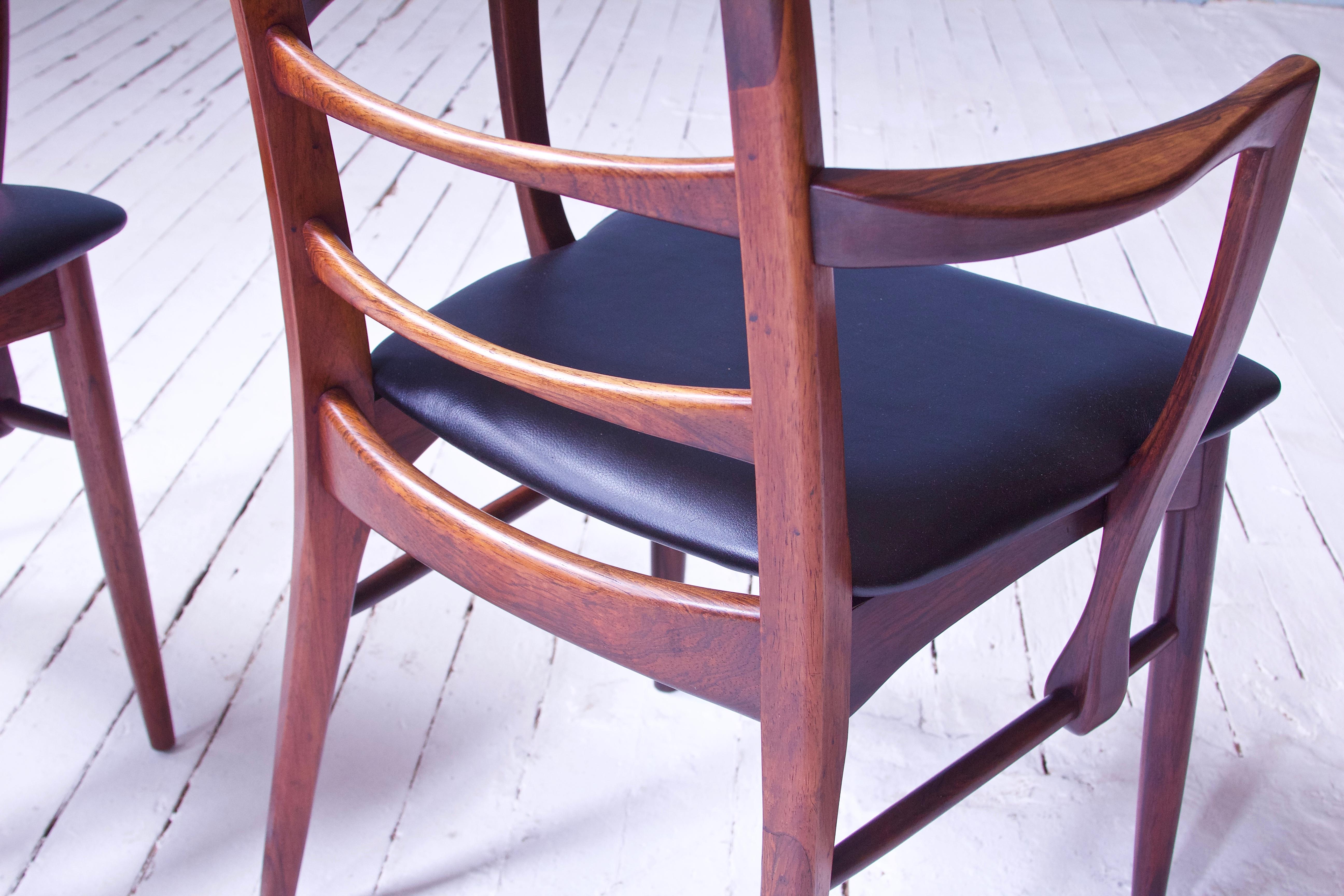 Mid-20th Century Vintage Pair of 'Lis' Chairs by Niels Koefoed for Koefoeds Møbelfabrik, 1968