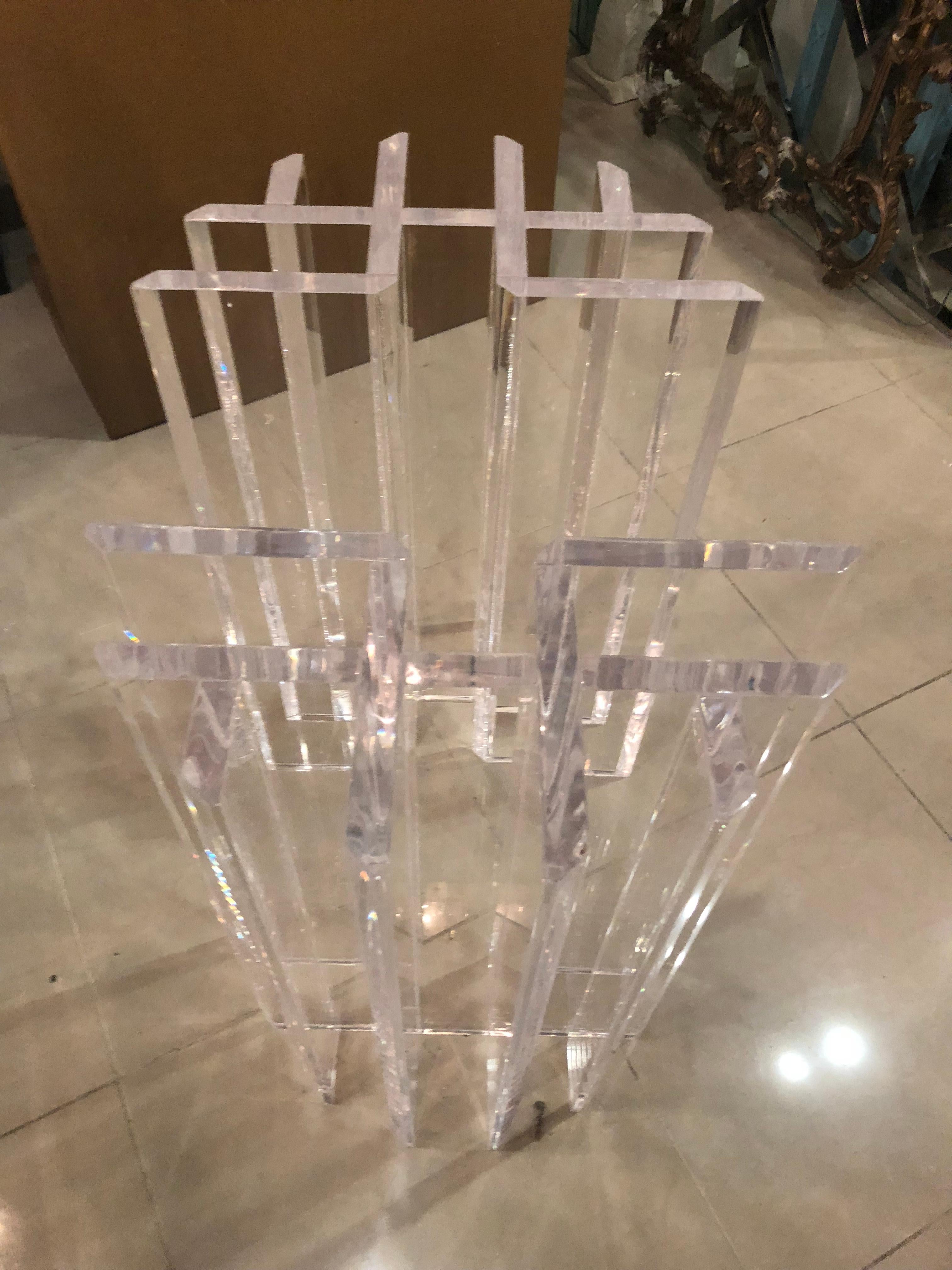 lucite table base