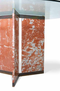 Vintage Pair of Marble Coffee Table, Italy, 1970s