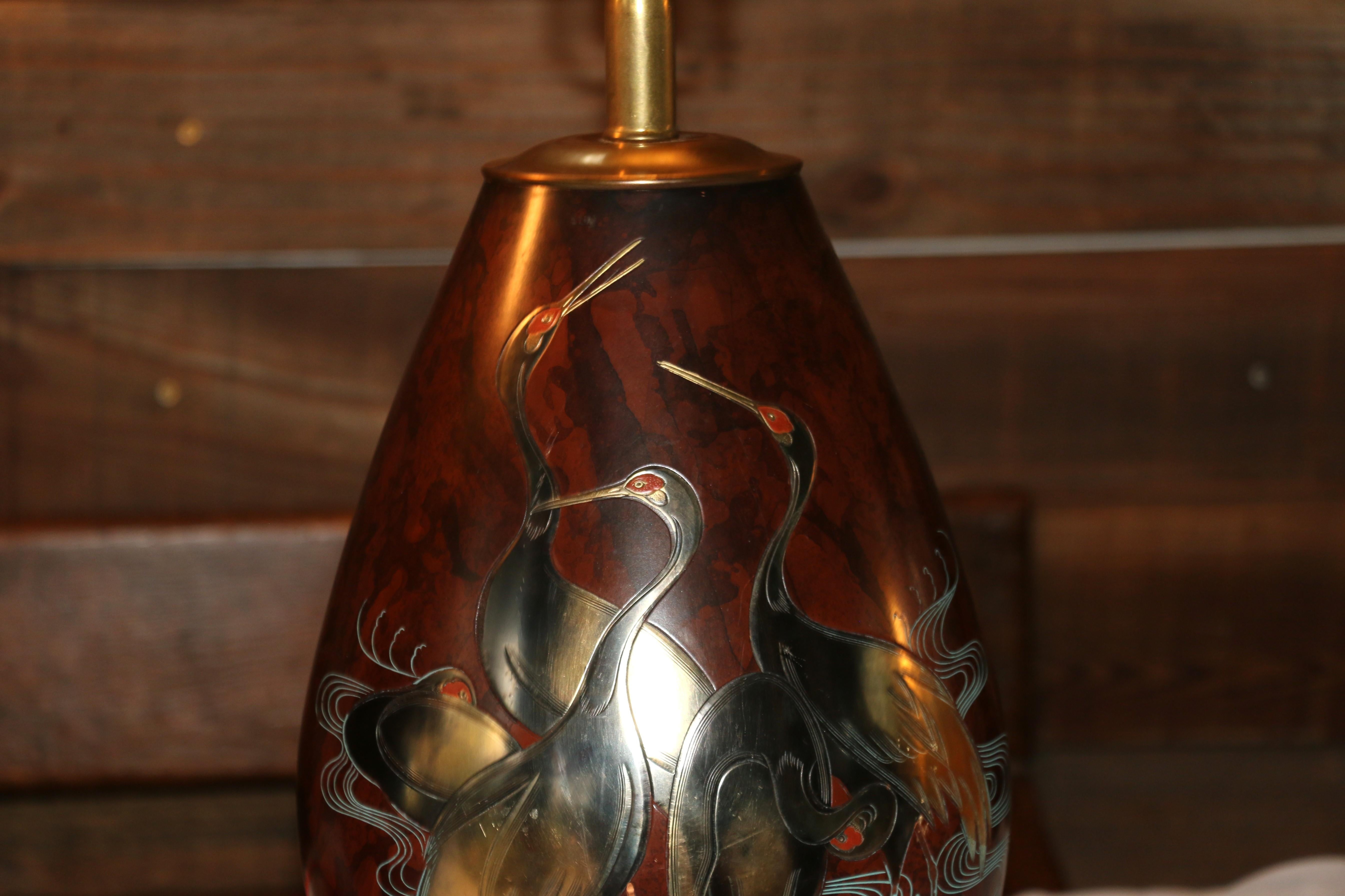 Paire de lampes de table en métal mélangé Marbro Bronze, Vintage 1950s en vente 5
