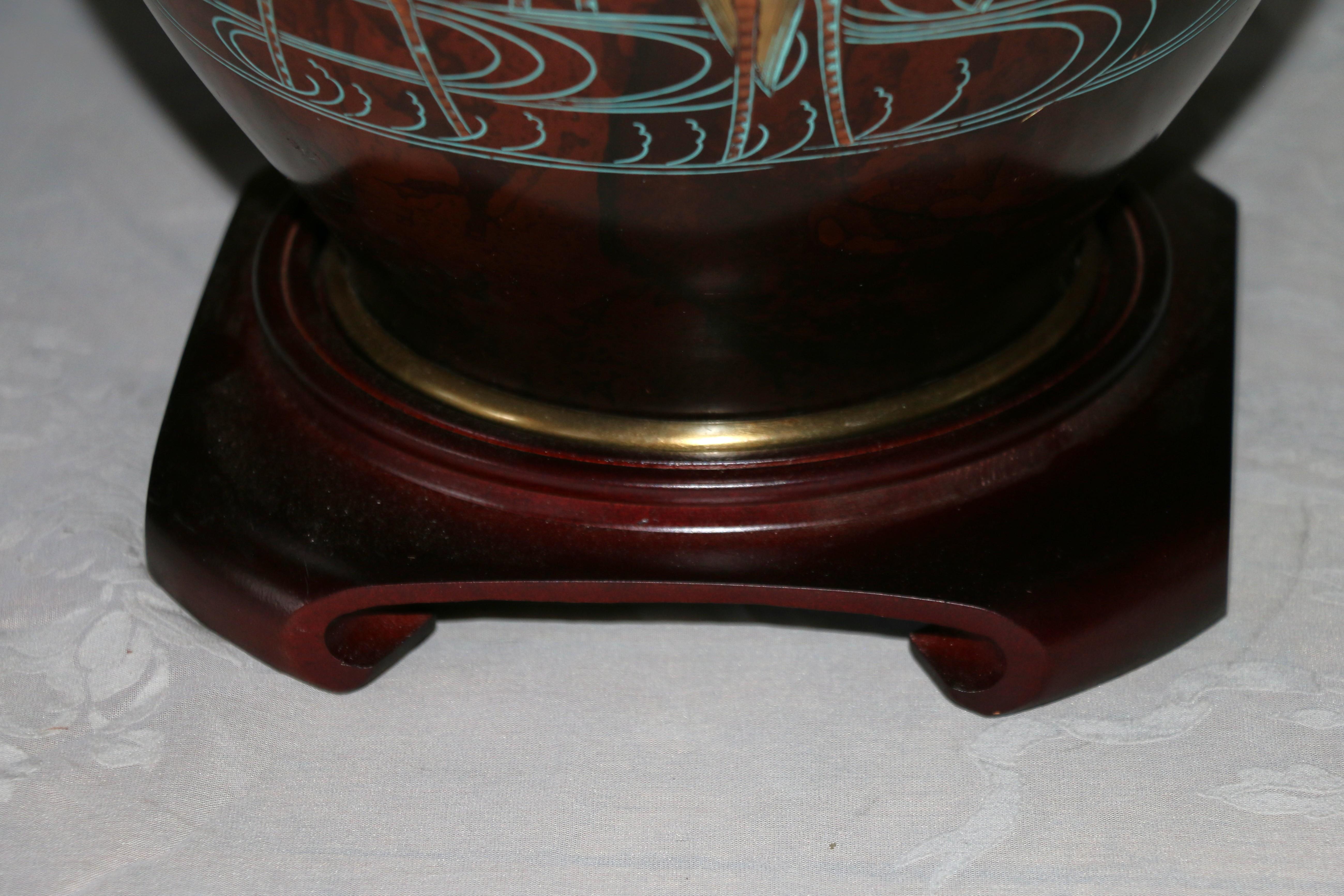 Paire de lampes de table en métal mélangé Marbro Bronze, Vintage 1950s en vente 9