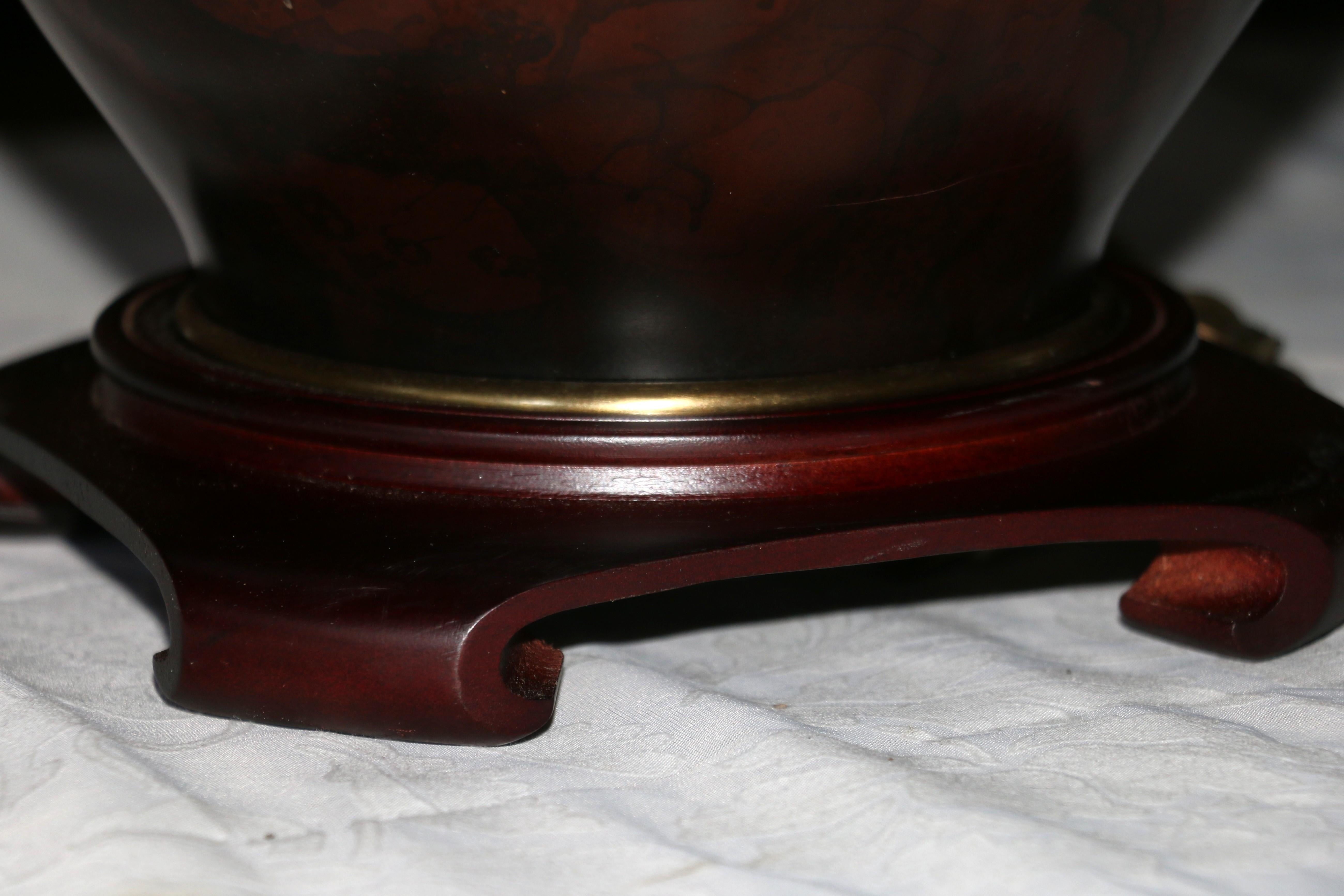 Paire de lampes de table en métal mélangé Marbro Bronze, Vintage 1950s en vente 10