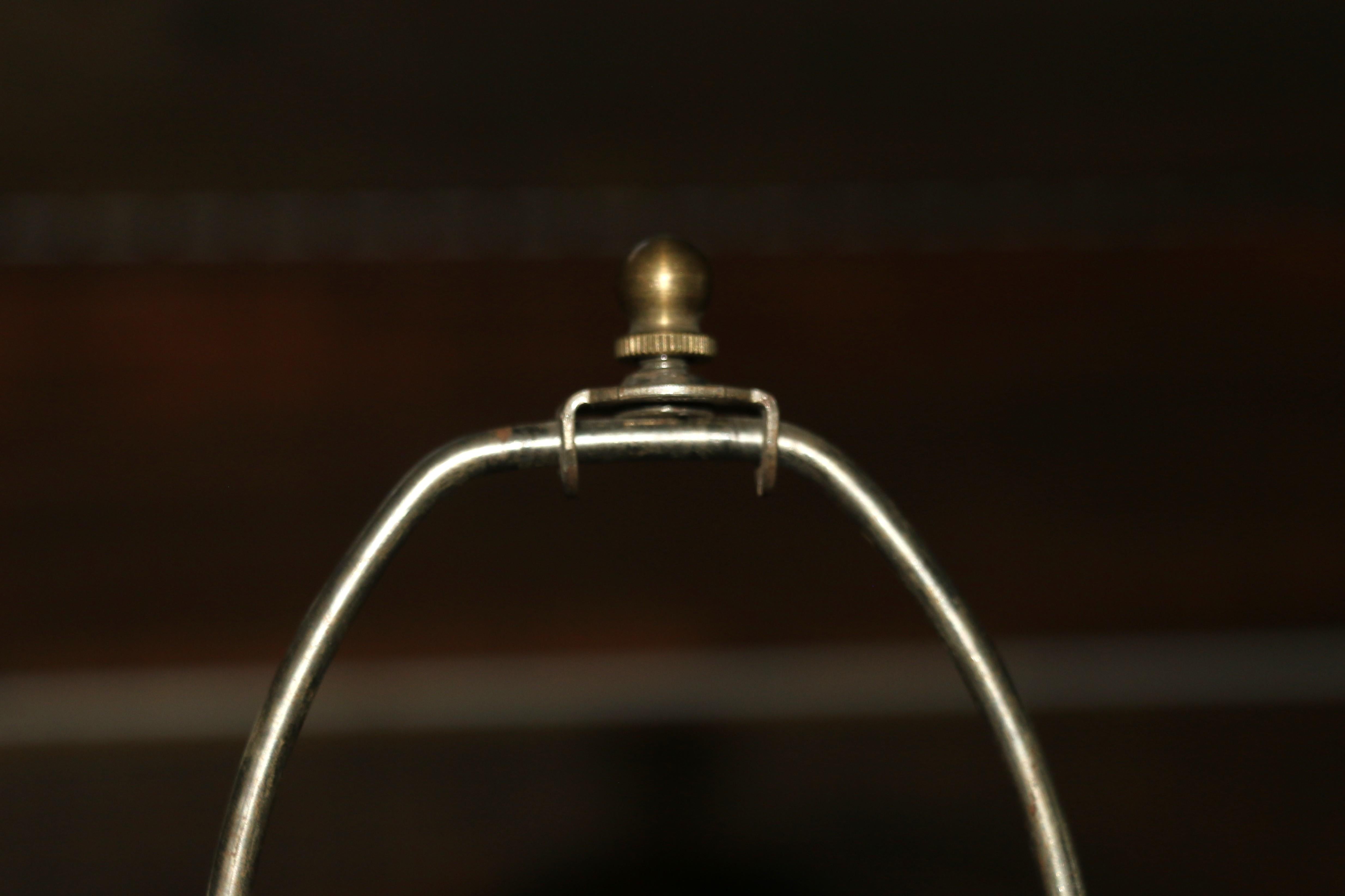 Laiton Paire de lampes de table en métal mélangé Marbro Bronze, Vintage 1950s en vente