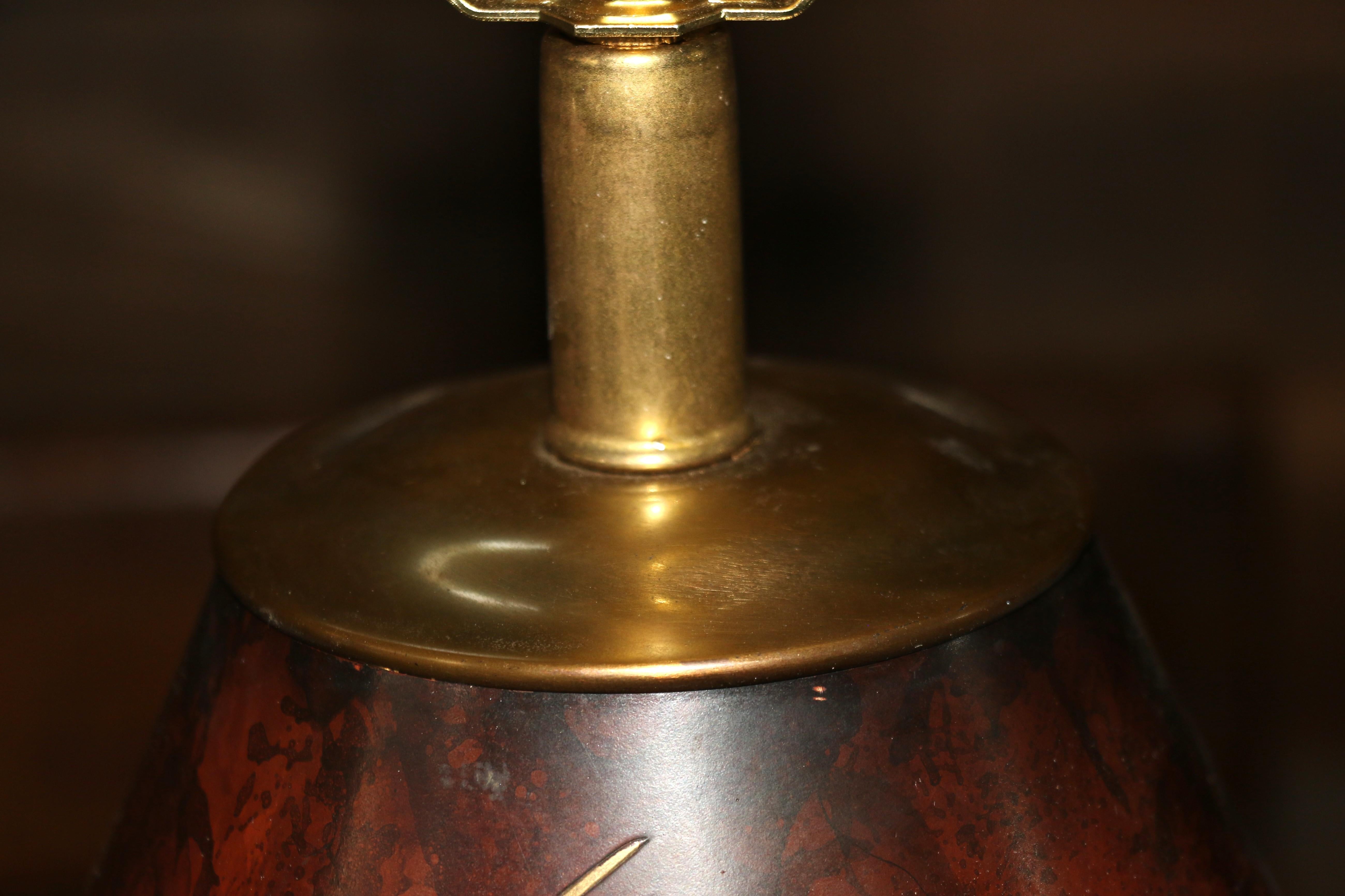 Paire de lampes de table en métal mélangé Marbro Bronze, Vintage 1950s en vente 1