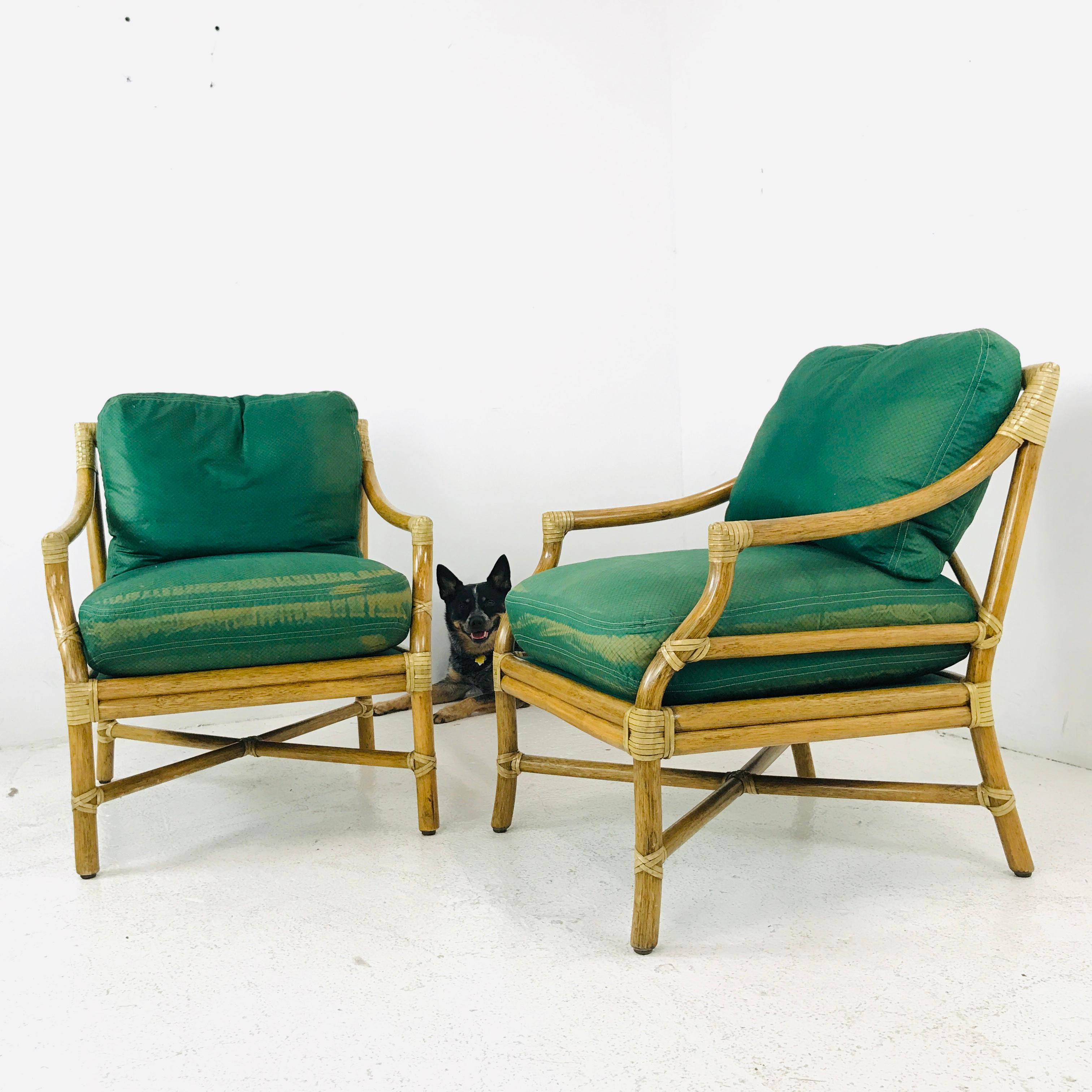 American Vintage Pair of McGuire Chairs