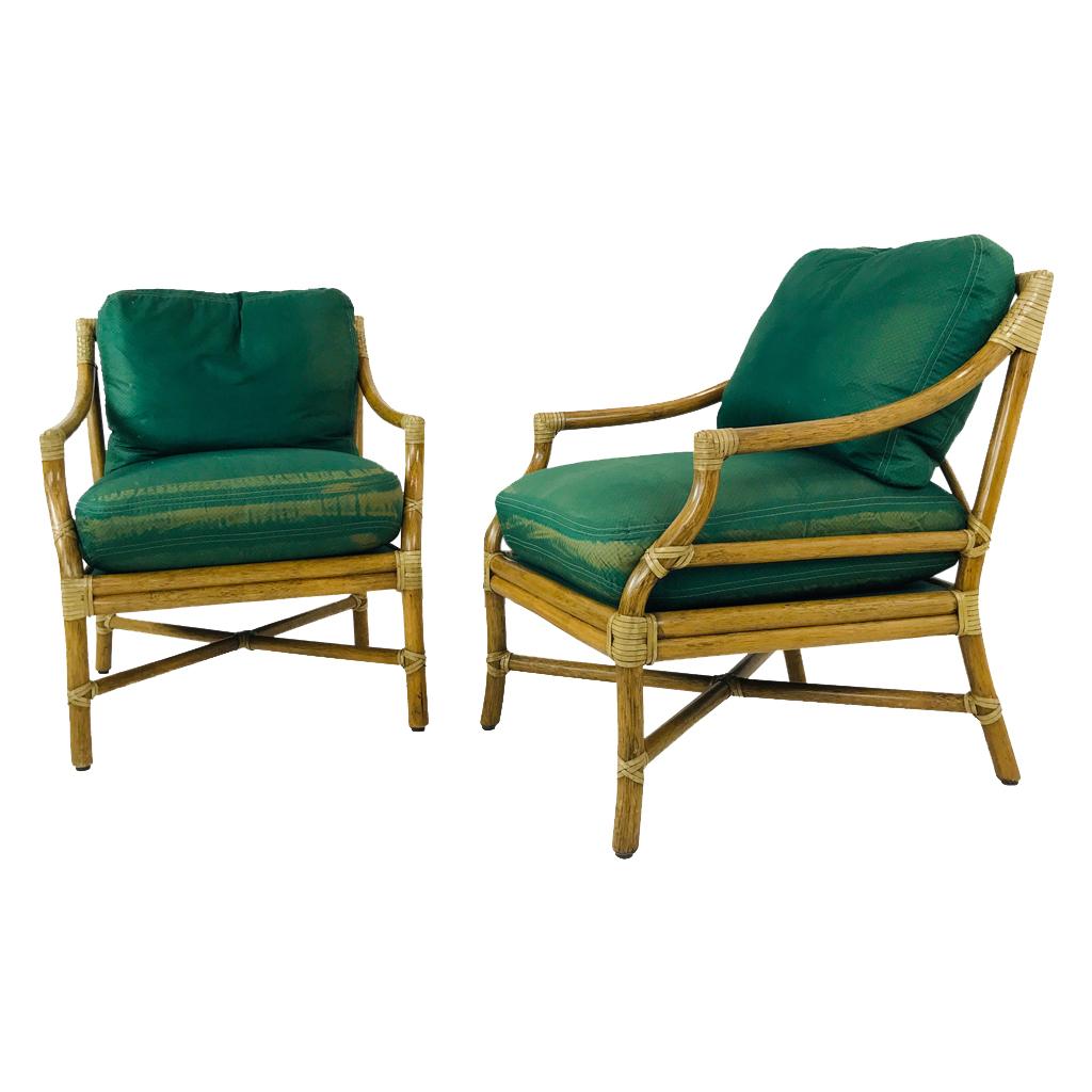 Vintage Pair of McGuire Chairs