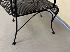 Vintage Pair of  Mid-Century Salterini Curve Back Outdoor Arm Chairs B