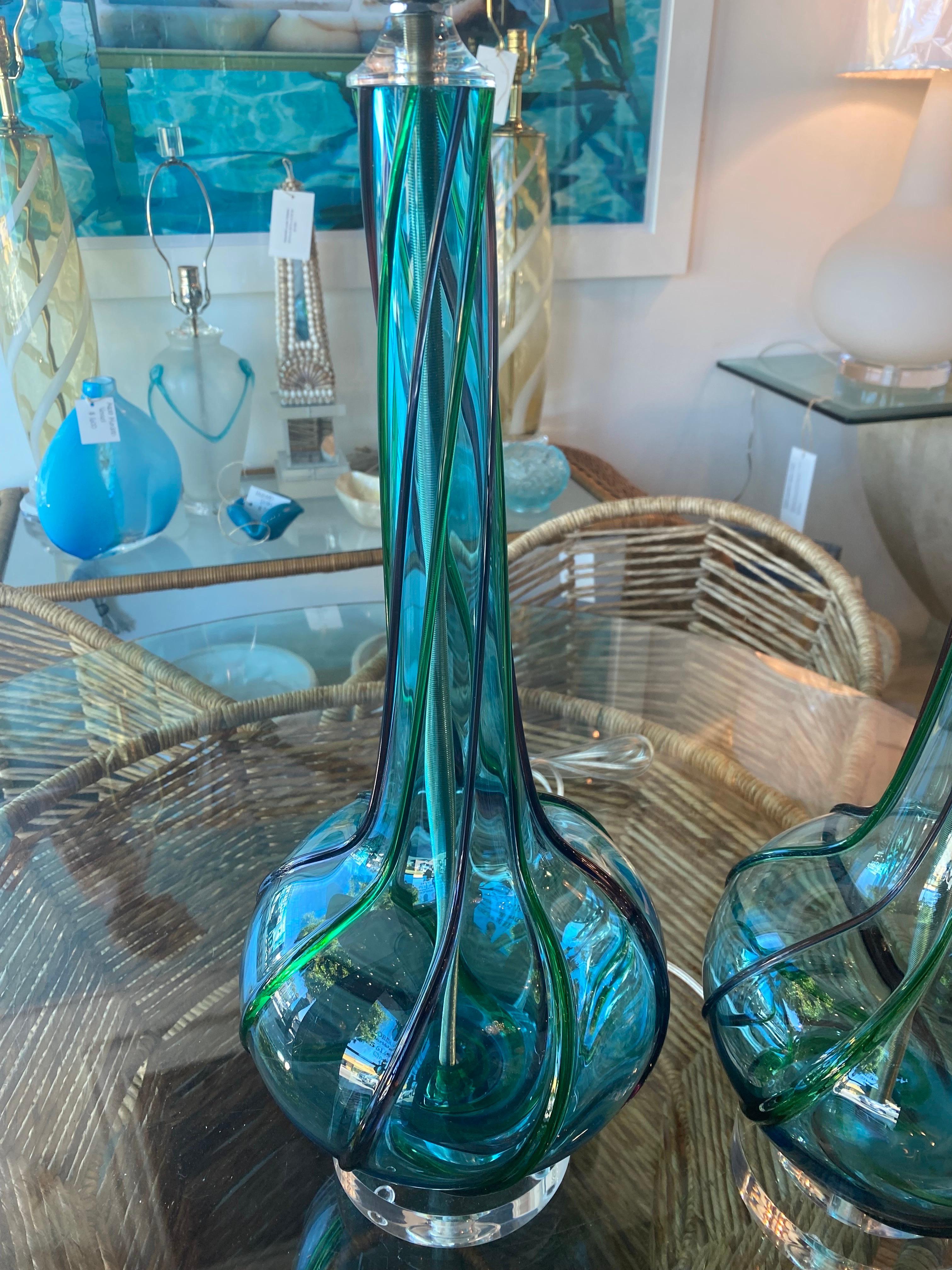 murano ribbon glass