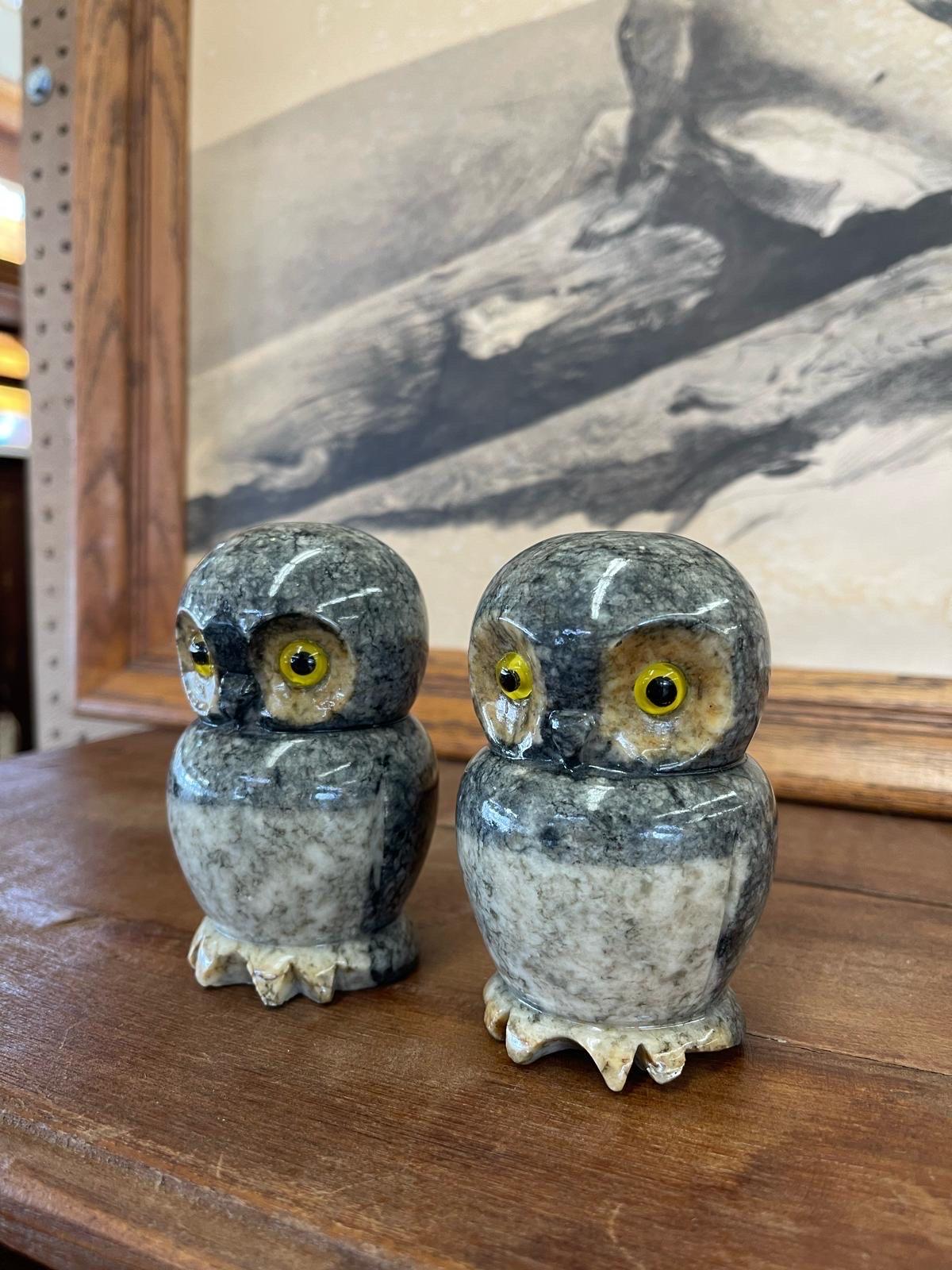alabaster owl figurine