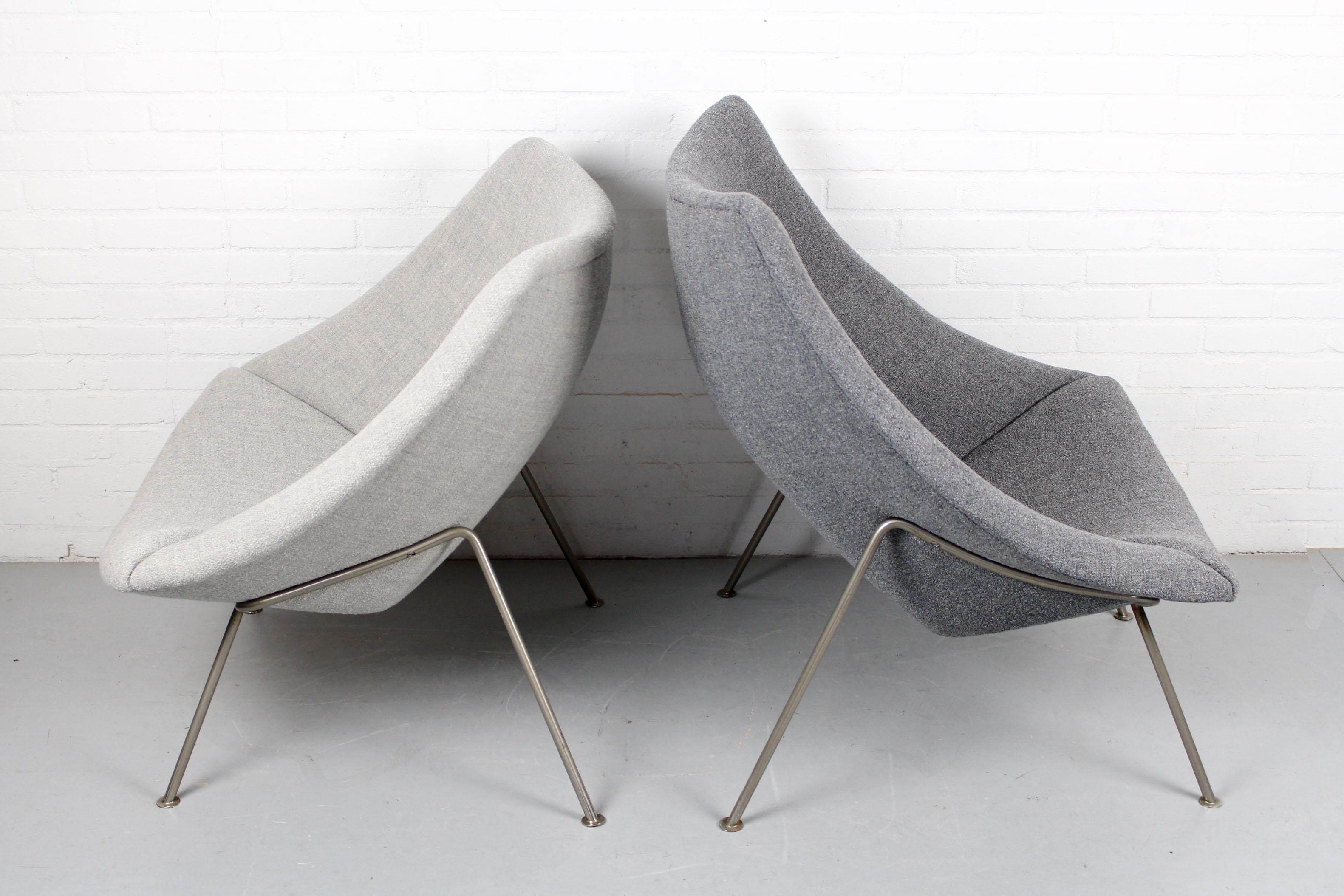 Vintage Pair of Oyster Chairs ‘Big & Little’ by Pierre Paulin, Artifort, 1960s 3
