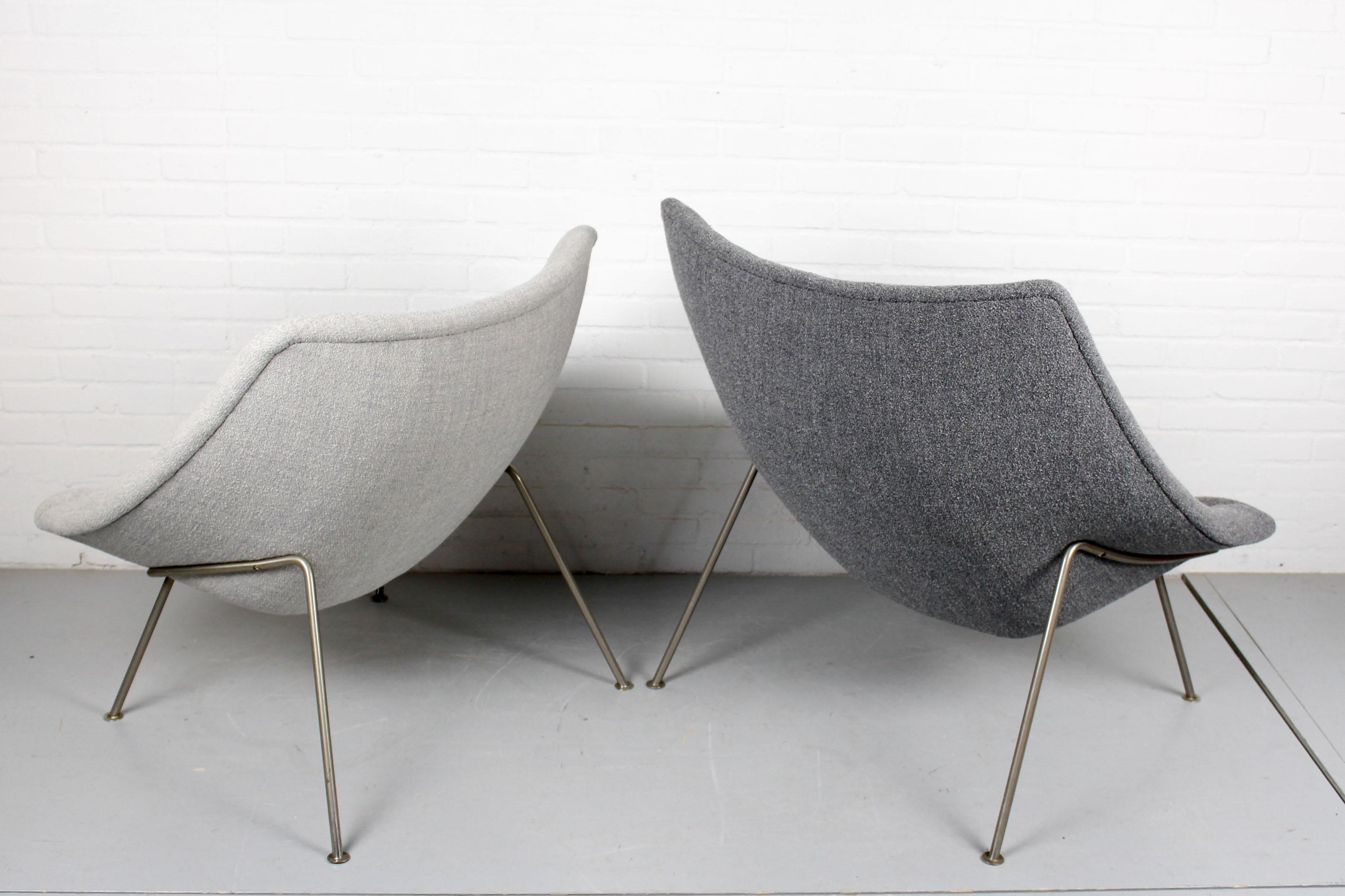 Vintage Pair of Oyster Chairs ‘Big & Little’ by Pierre Paulin, Artifort, 1960s 6