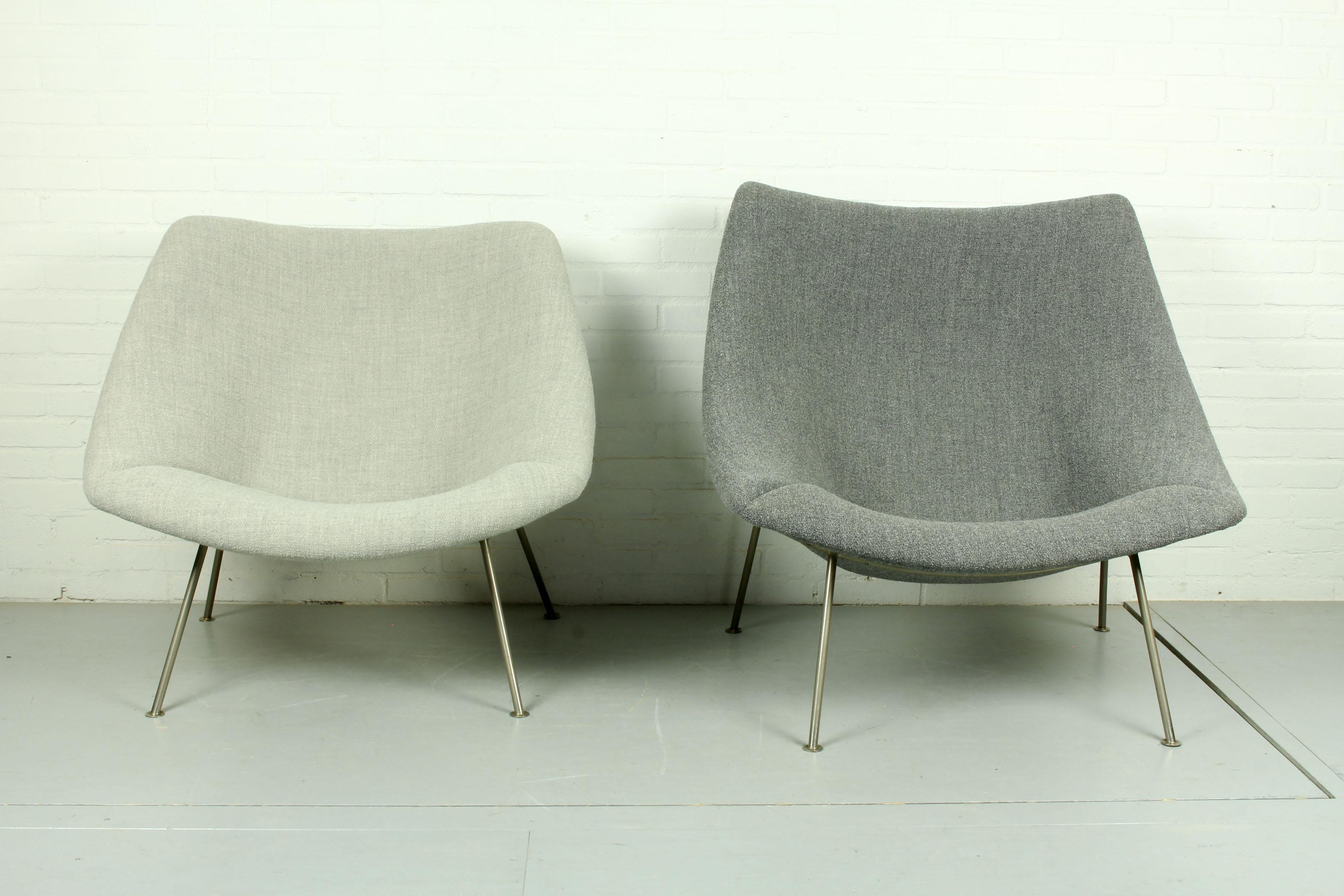 Vintage Pair of Oyster Chairs ‘Big & Little’ by Pierre Paulin, Artifort, 1960s 1