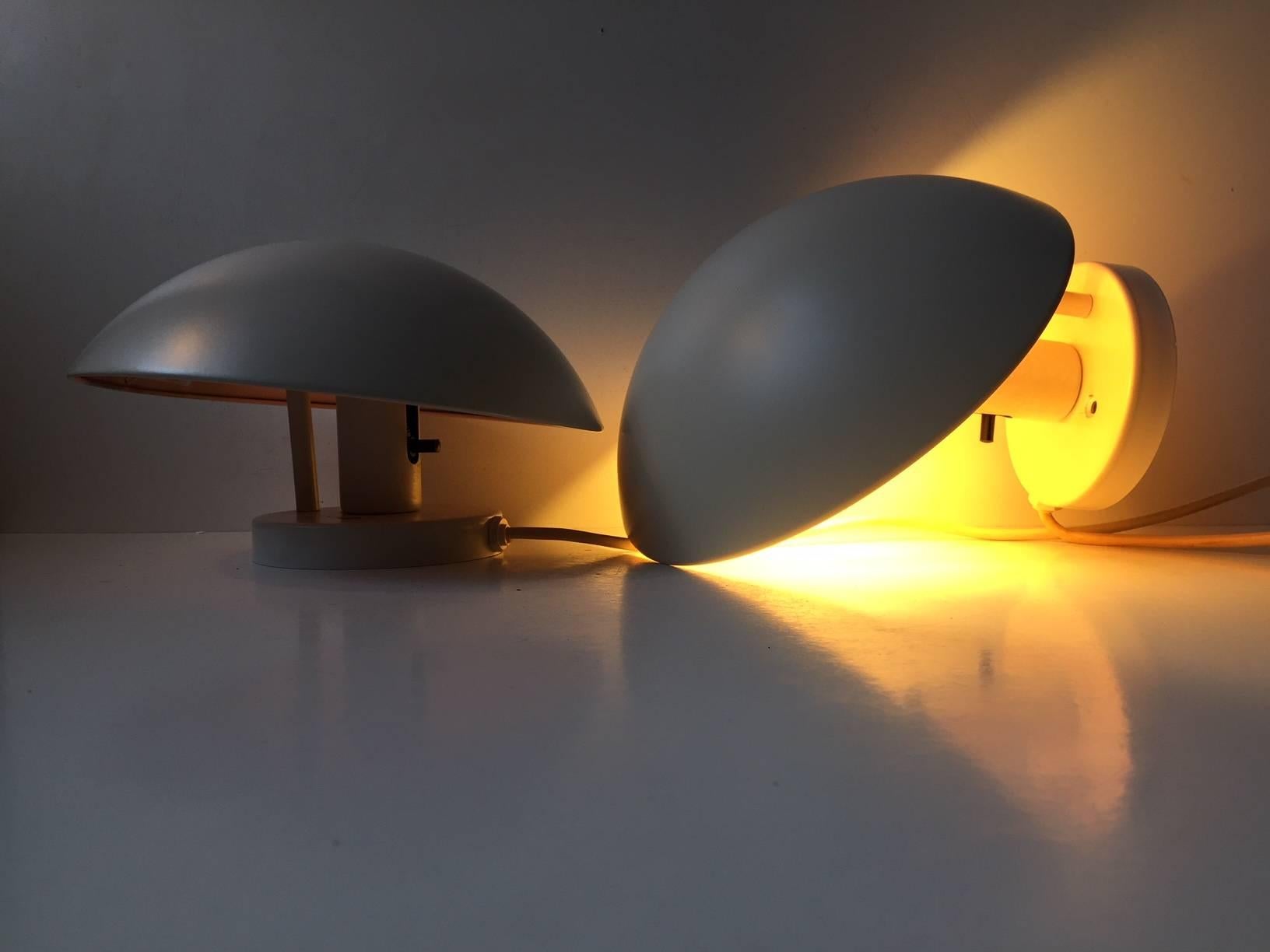 Powder-Coated Vintage Pair of PH-Hat Wall Lights by Poul Henningsen for Louis Poulsen, 1970s