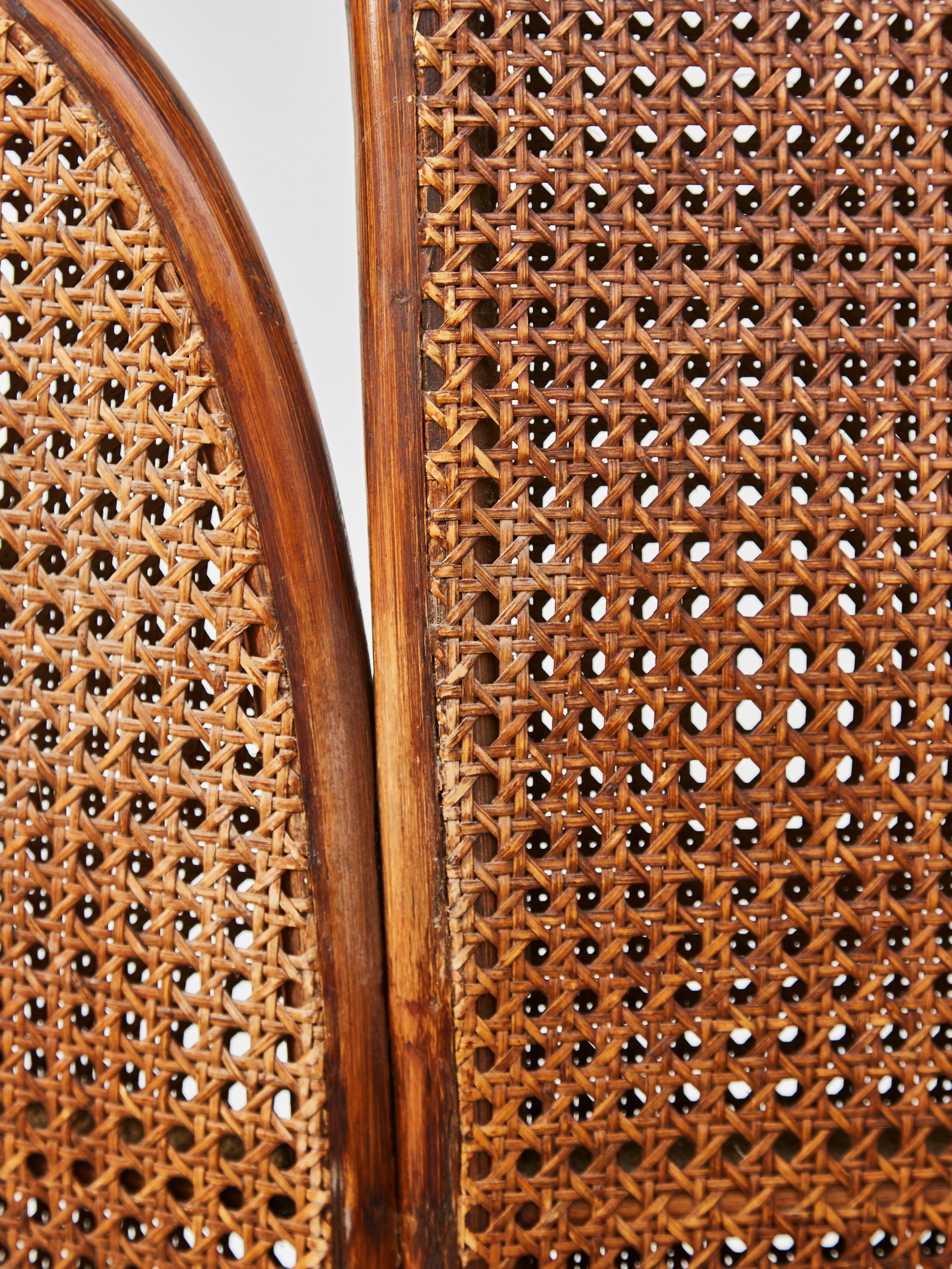 Vintage Pair of Rattan Armchairs, Italy, 1970s 3