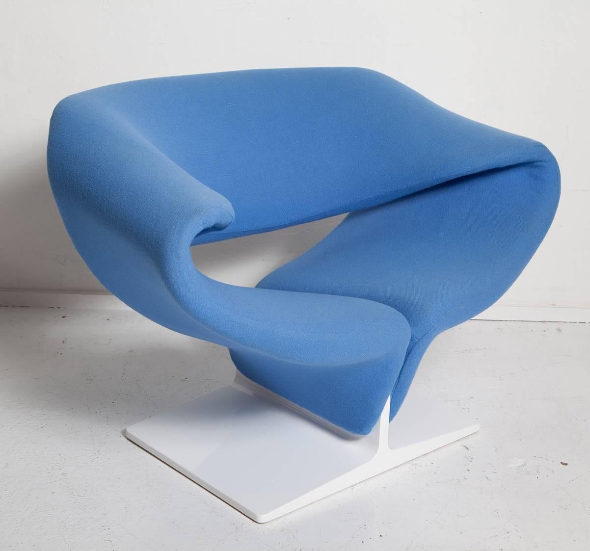 Mid-20th Century Vintage Pair of Ribbon Chairs by Pierre Paulin, Model F582 for Artifort