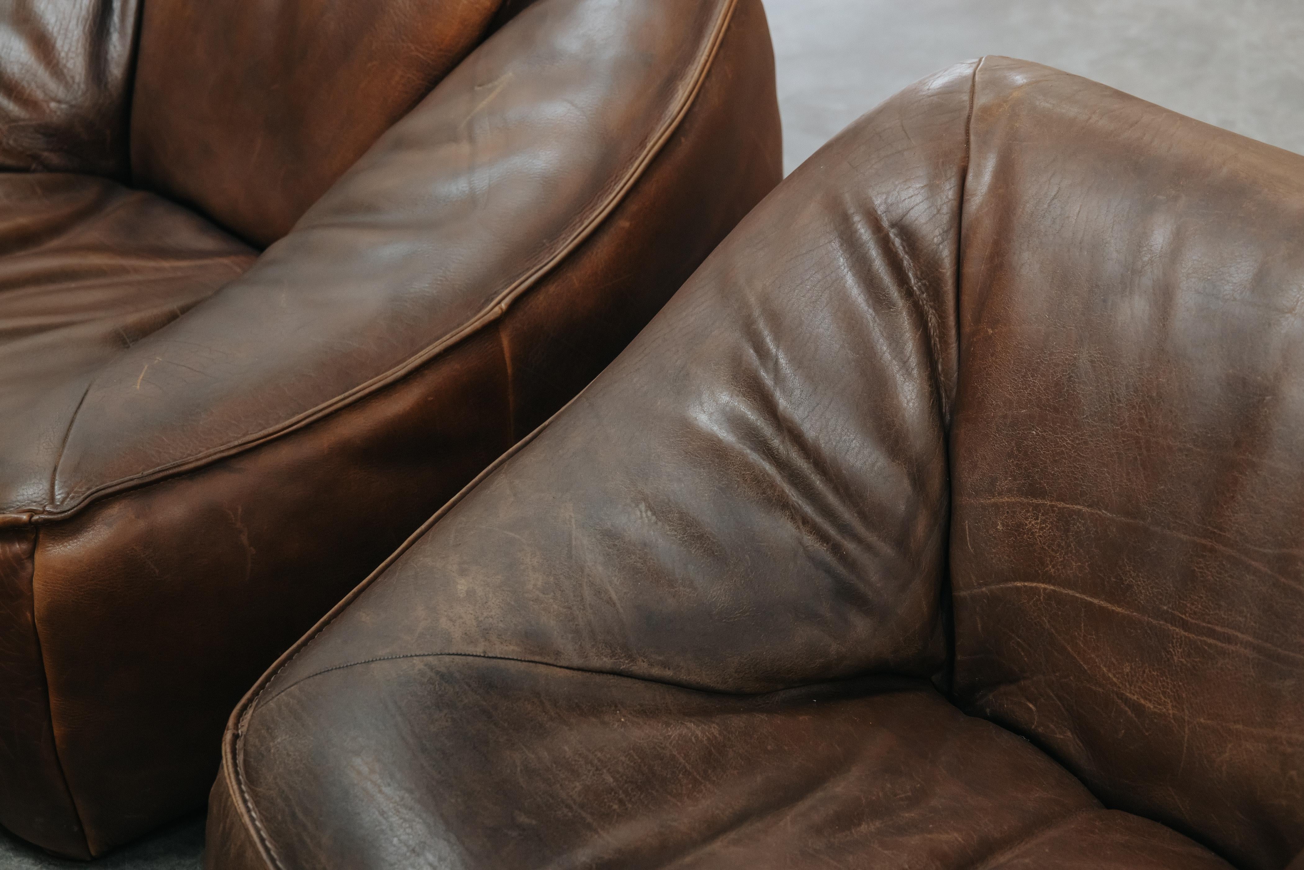 Vintage Pair Of Ringo Chairs By Gerard Van Den Berg, Netherlands, Circa 1970 For Sale 4