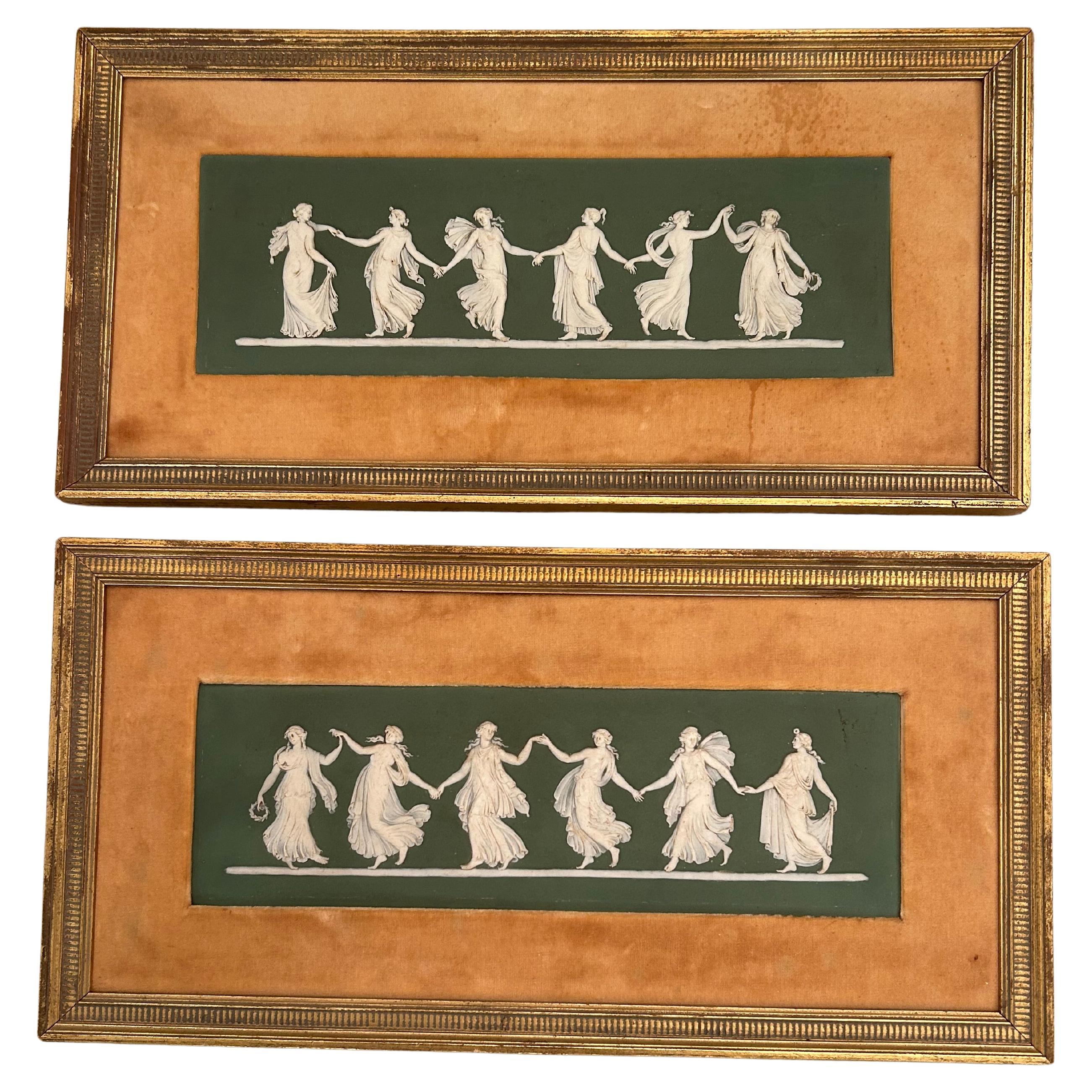 Pareja Vintage de Figuras Románticas de Wedgewood