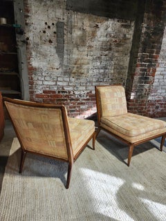 Vintage Pair of Slipper Chairs By T.H. Robsjohn-Gibbings for Widdicomb