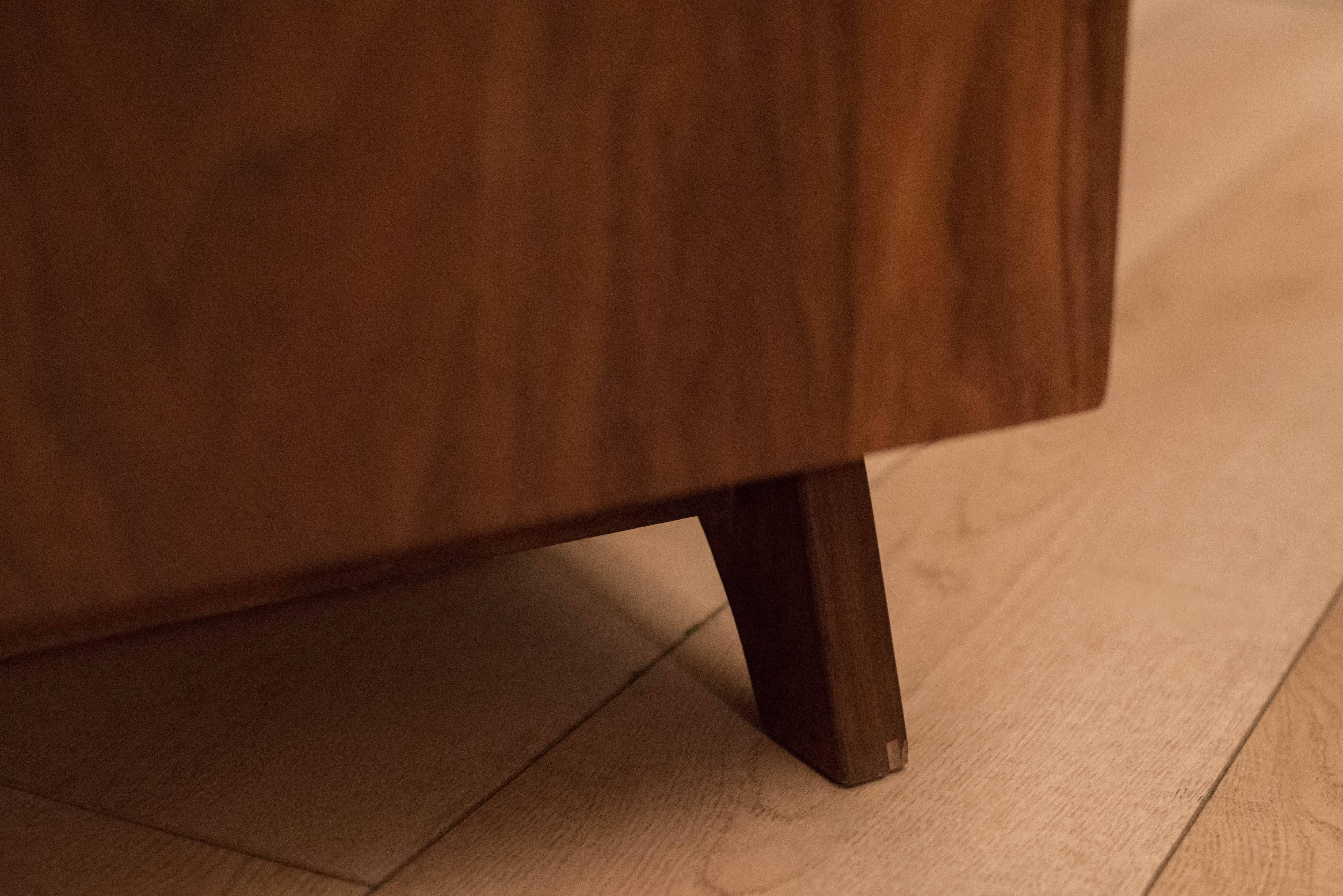 Vintage Pair of Solid Walnut Dresser Chests 3