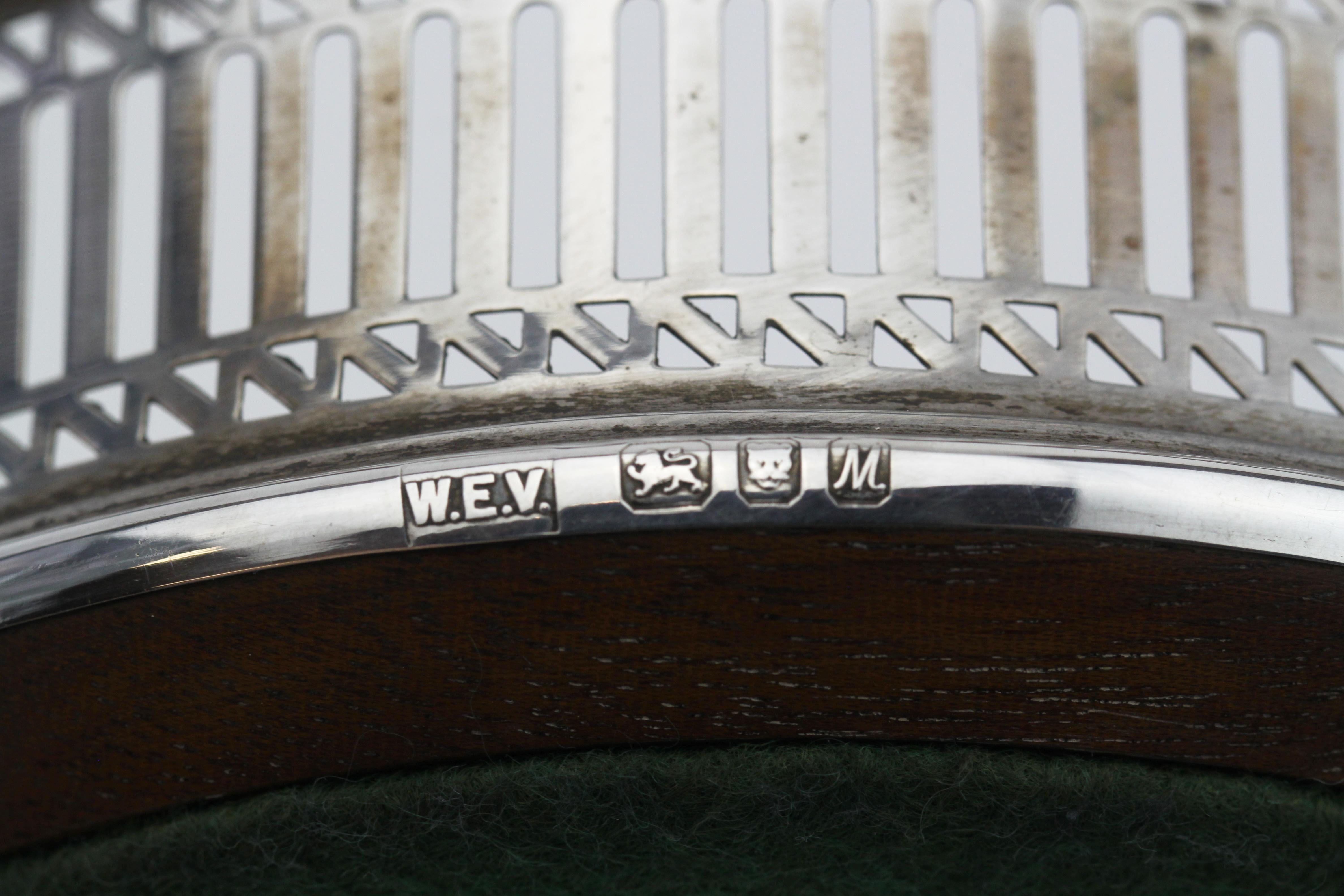 Vintage Pair of Sterling Silver Coasters, London, 1986 1