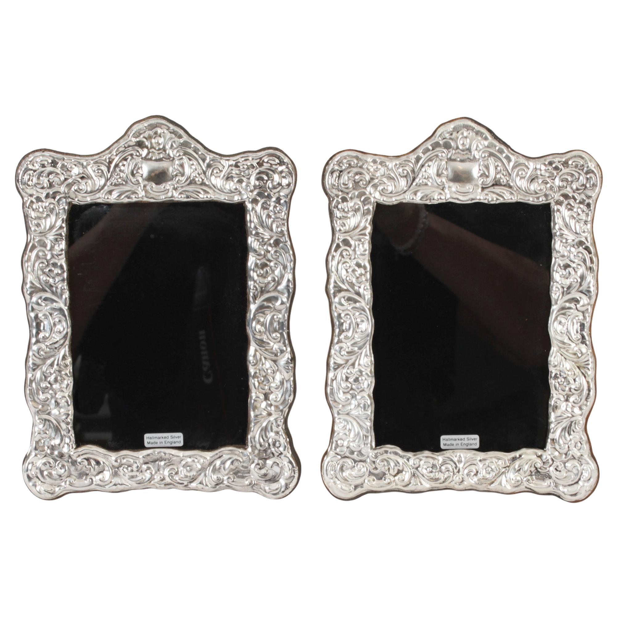Vintage Sterling Silver Photo Frame RC, London, 2004 For Sale at 1stDibs