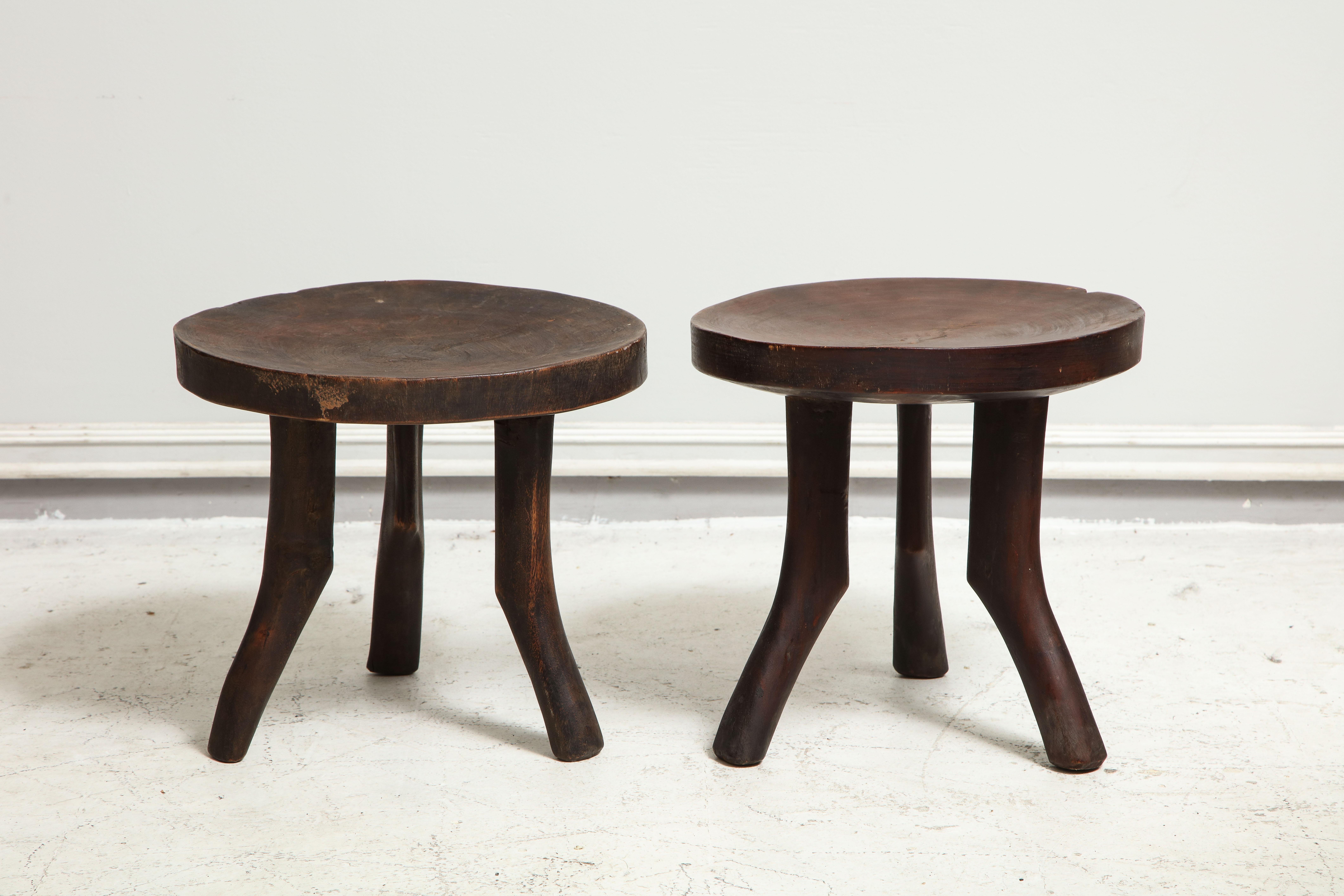 20th Century Pair of Vintage Stools in the Perriand Manner