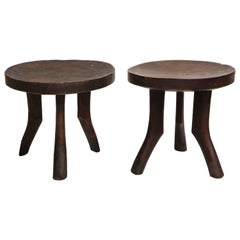 Pair of Vintage Stools in the Perriand Manner