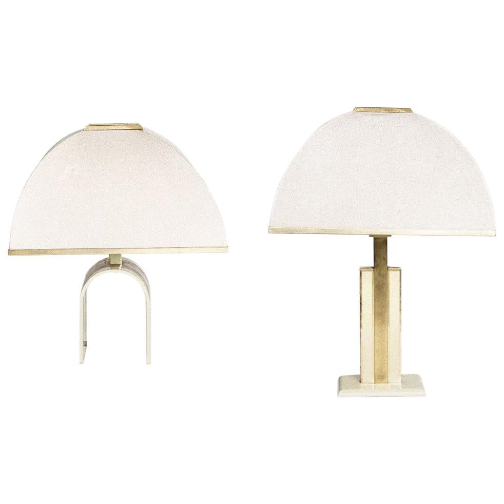 Vintage Pair of Table Lamps, Romeo Rega, 1970s
