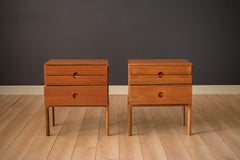 Vintage Pair of Teak Danish Kai Kristiansen Nightstands