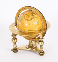 Vintage Pair of Terrestrial and Celestial Desk Globes 20th Century