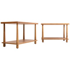 Vintage Pair of T.H. Robsjohn-Gibbings Side Tables, Midcentury, American