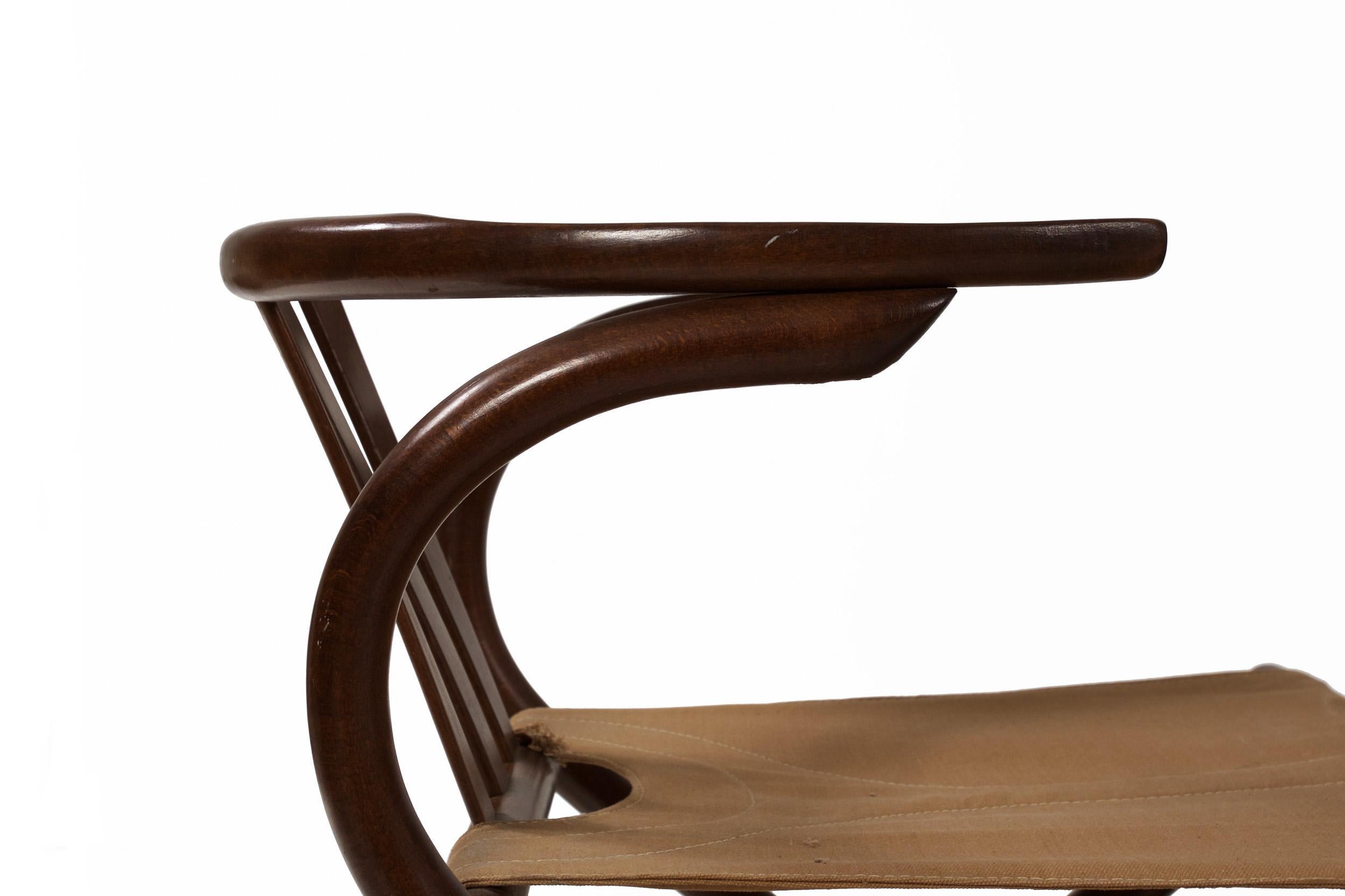 Vintage Pair of Thonet-Style Mid-Century Modern Bentwood Folding Chairs c. 1960s 1