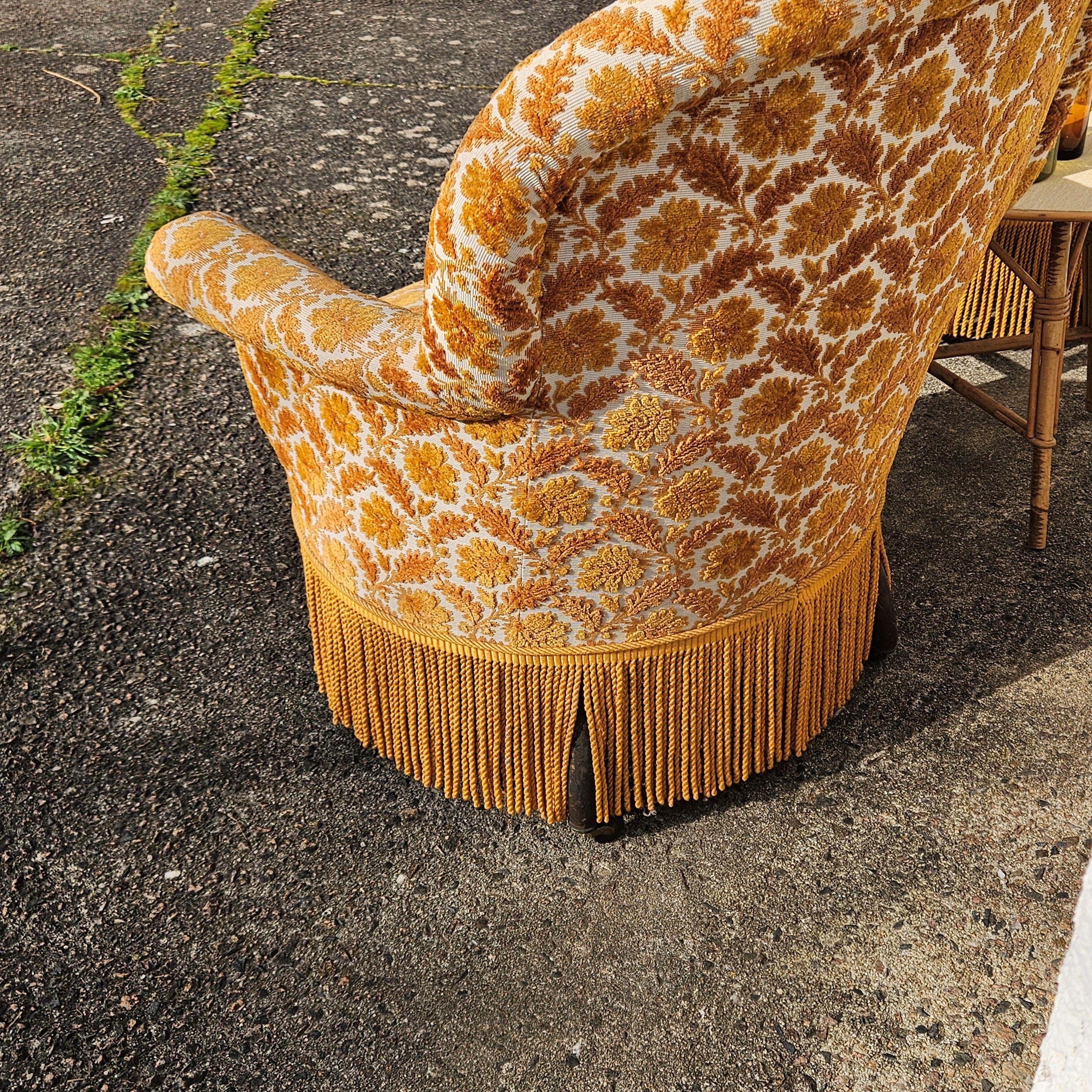 Vintage Pair of Toad Armchairs-Crapaud Seater-Lounge Seats-50s 1