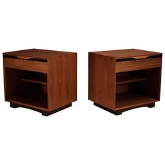 Vintage Pair of Walnut Glenn of California Nightstands