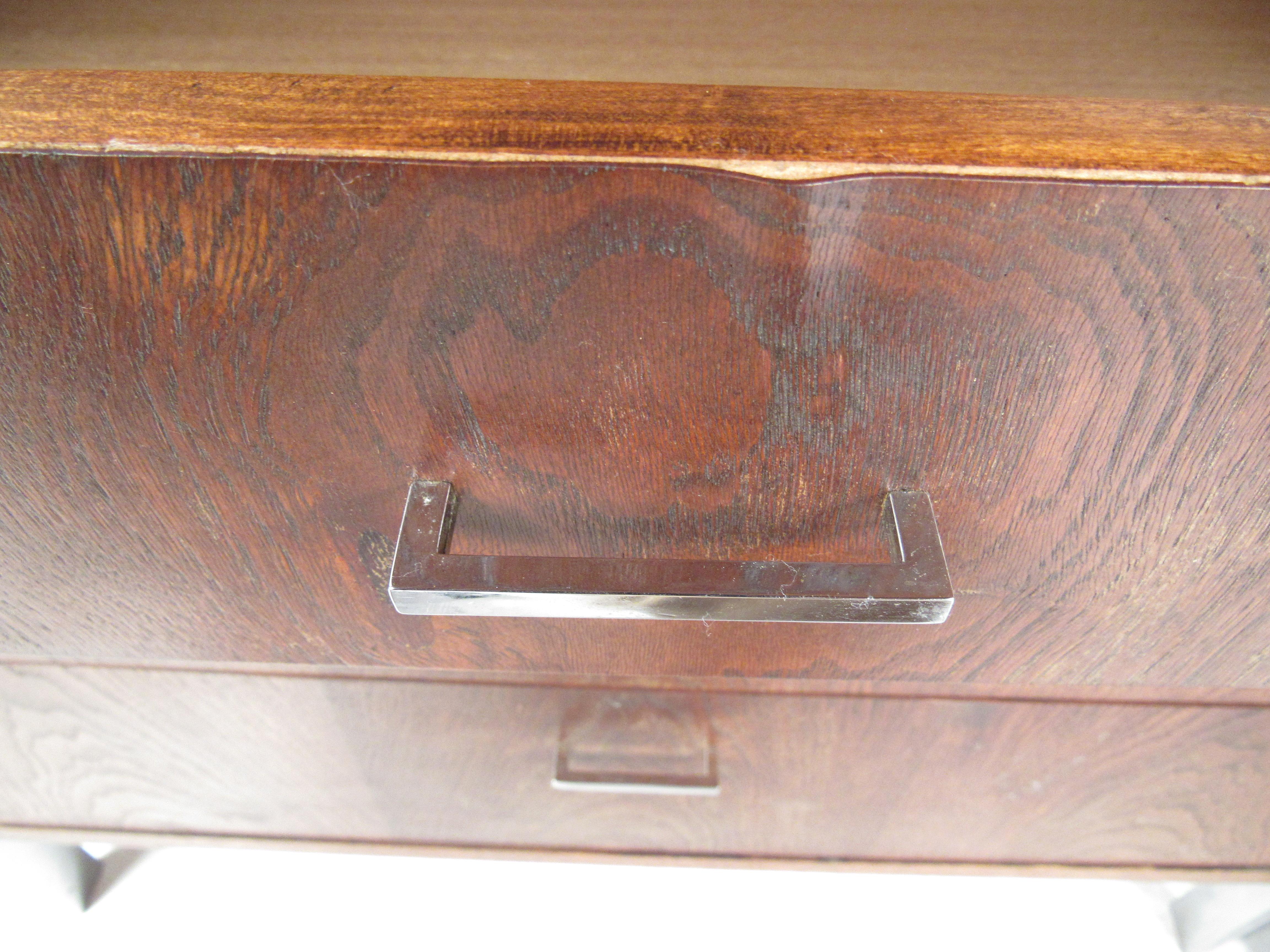 Vintage Pair of Walnut Highboy Dressers 4