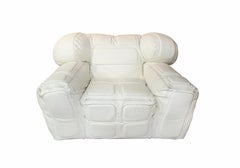 Pair of White Leather Armchairs, by Arik Ben Simhon, 2002