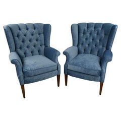 Coppia di sedie wingback vintage di Kittinger