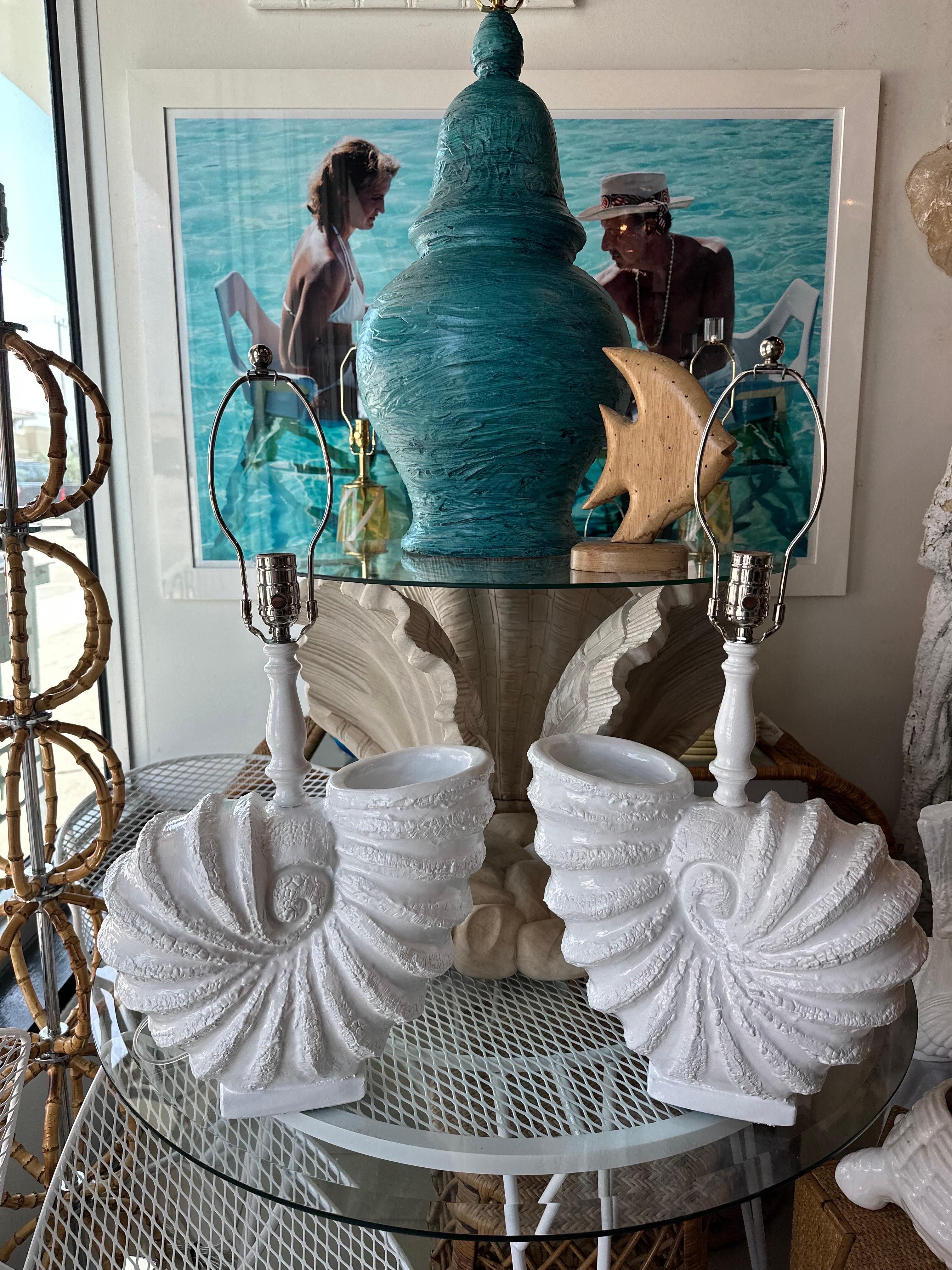antique shell lamp