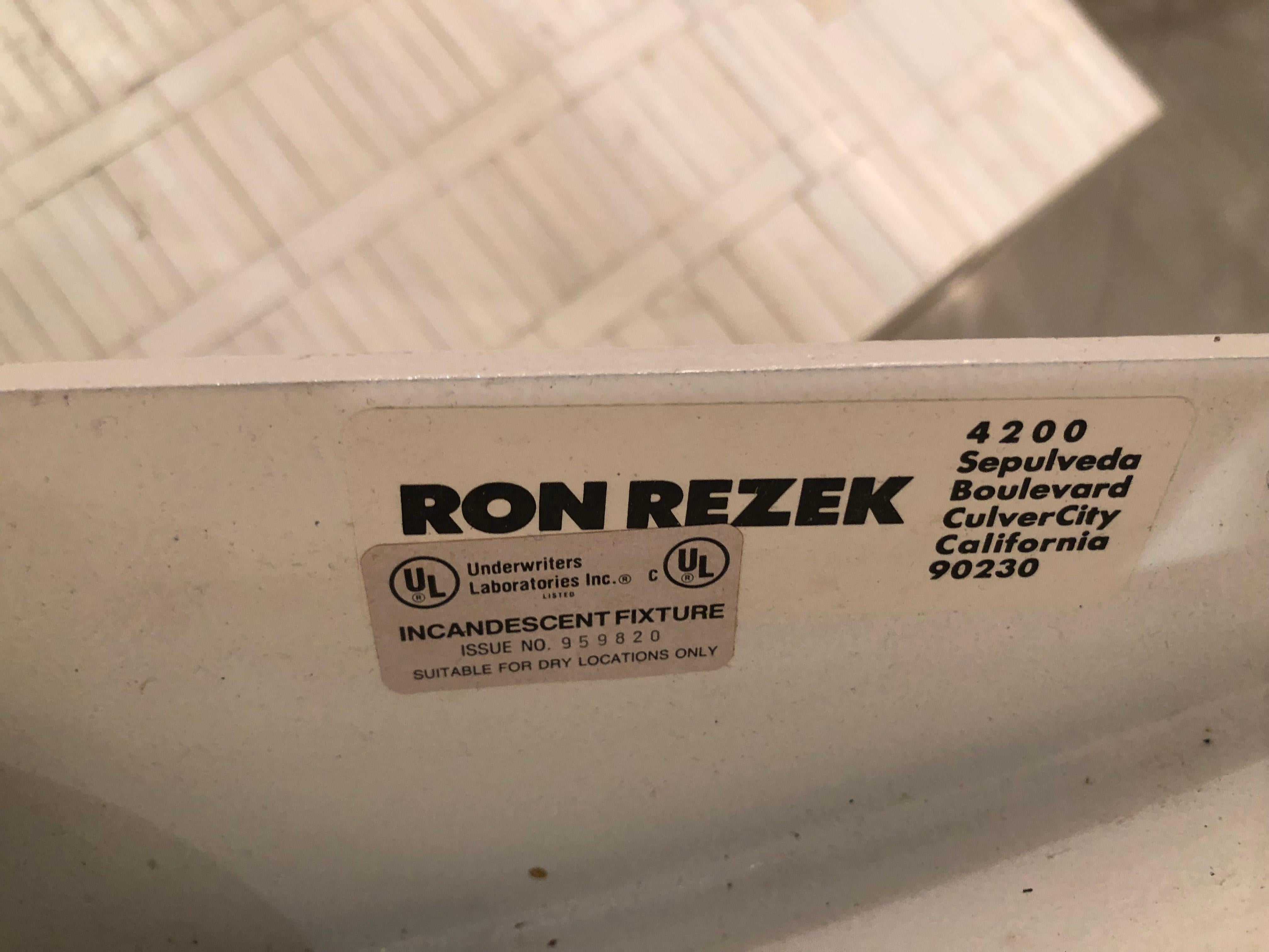 Vintage Pair of Ron Rezek Modern Wall Light Sconces (Ende des 20. Jahrhunderts)