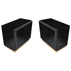 Vintage Pair of Side Tables Nightstands by Milo Baughman for Thayer Coggin
