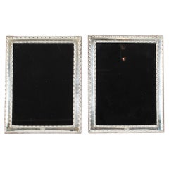 Vintage Pair Silver Sterling Photo Frames 23.5x18.5 cm 20th C