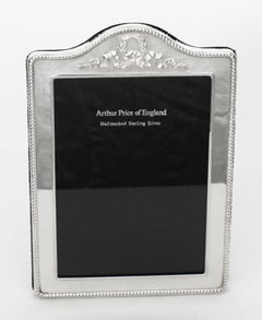 Vintage Pair Sterling Silver Photo Frames by Arthur Price & Co 1994 19x13cm