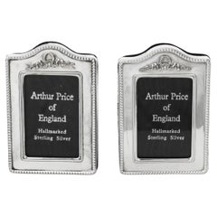 Vintage Pair Sterling Silver Photo Frames by Arthur Price & Co 1994 8x5cm