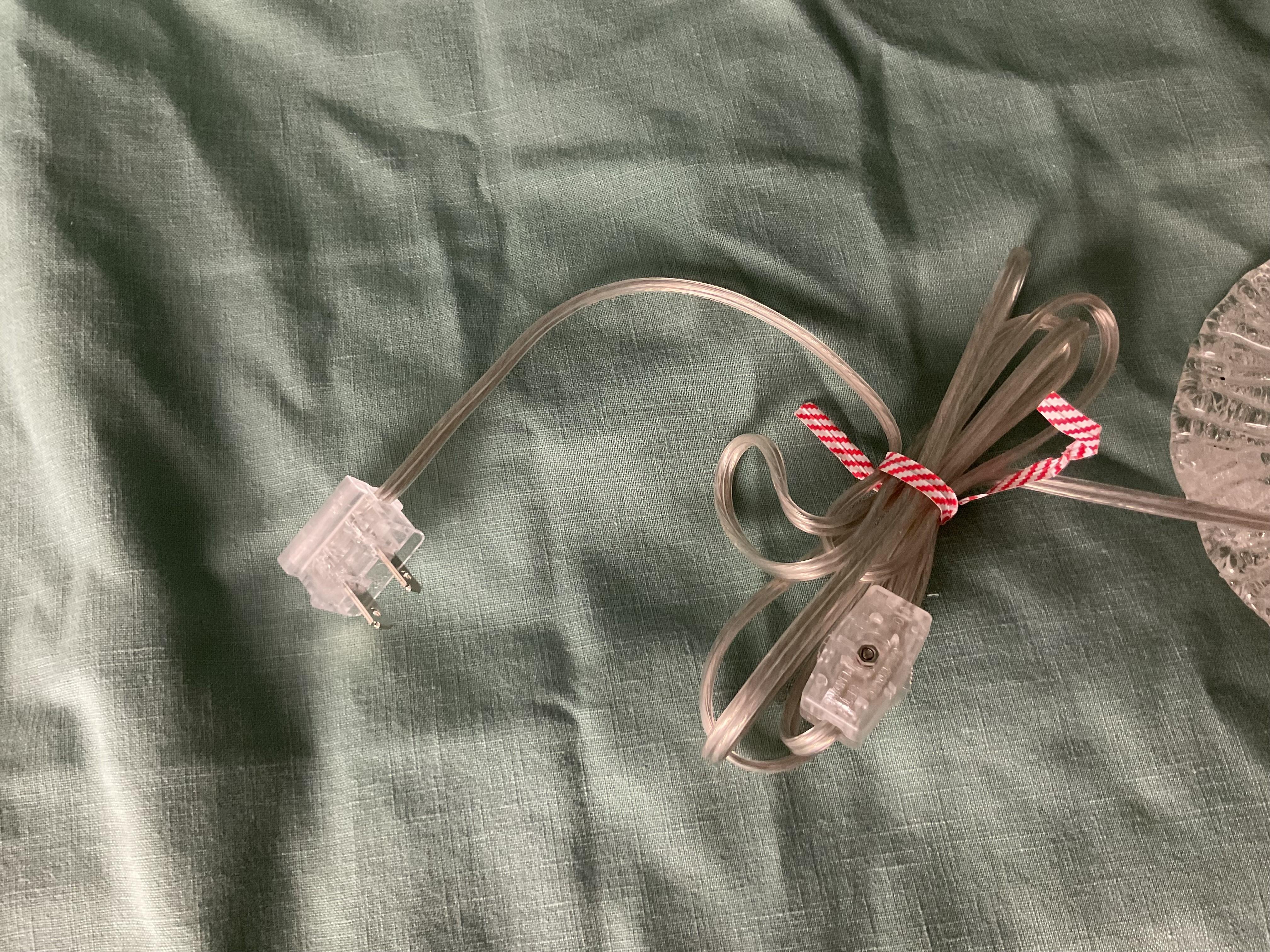 Mid-Century Modern Vintage Pair Venetian Glass Vanity Table Lamps For Sale