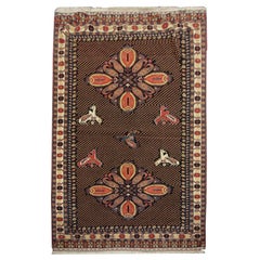 Vintage Paisley Teppich Teppich Handmade Rustic Ghoochan Fine Lambs Wool Rug