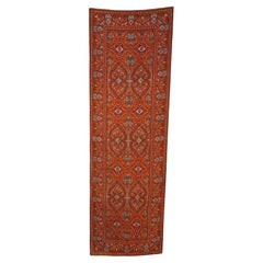 Vintage Paisley Silk Oblong Scarf in Orange colors