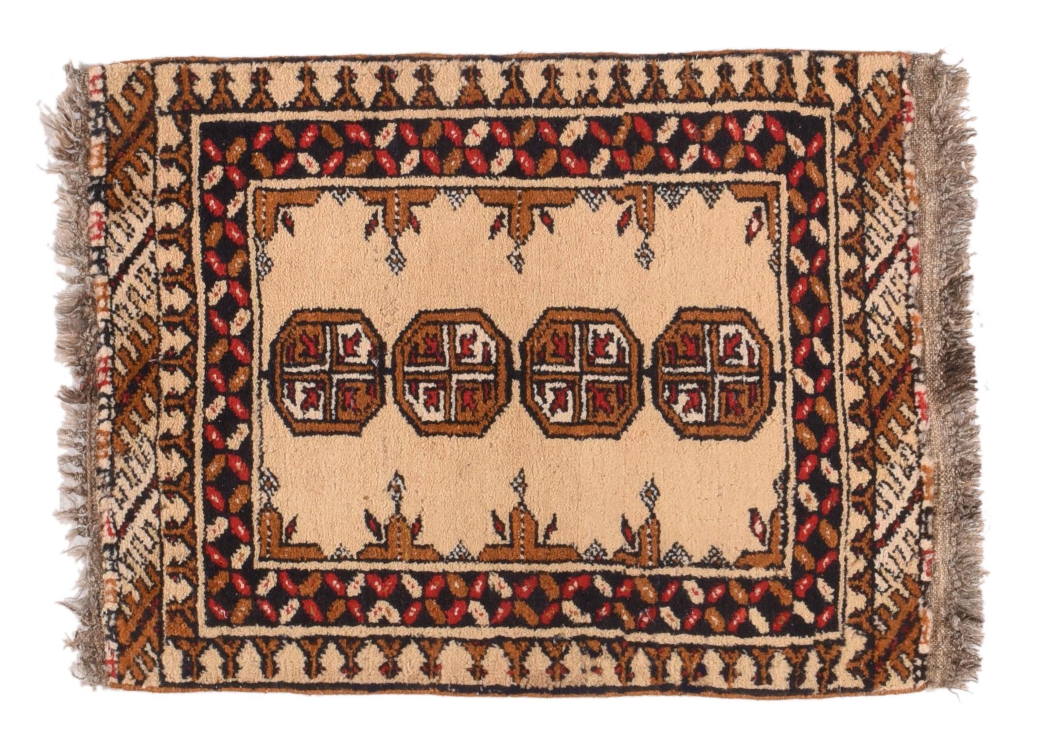 Late 20th Century Vintage Pak Bokhara Rug For Sale