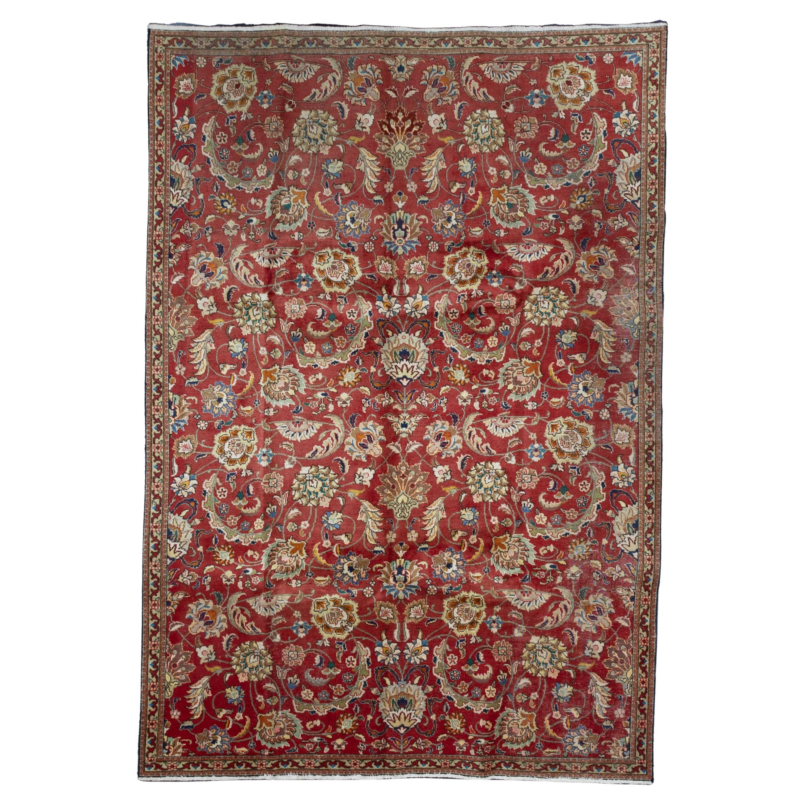 Alfombra Tabriz Vintage PAK 8'0" x 10"0" en venta